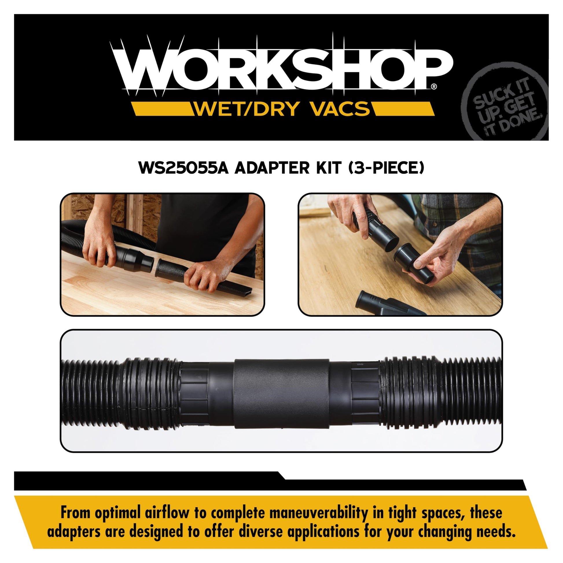 Kit de Accesorios de Aspiración Workshop WS25055A para Aspiradoras Húmedas y Secas