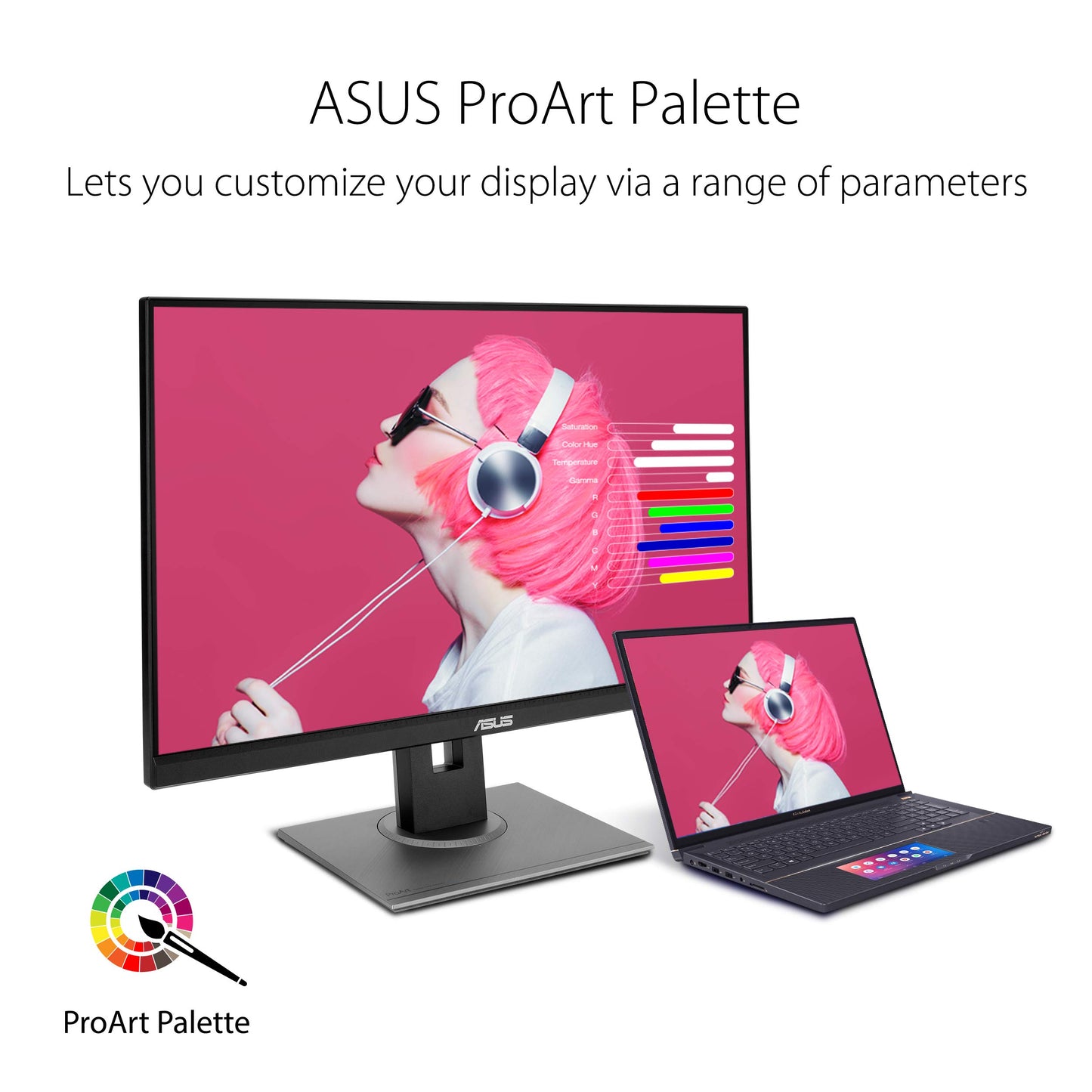 Asus Monitor ProArt 27" PA278QV, WQHD (100% sRGB, IPS, DisplayPort, HDMI, DVI-D, Mini DP, Verificado por Calman, Eye Care, pivote de inclinación, altura ajustable)