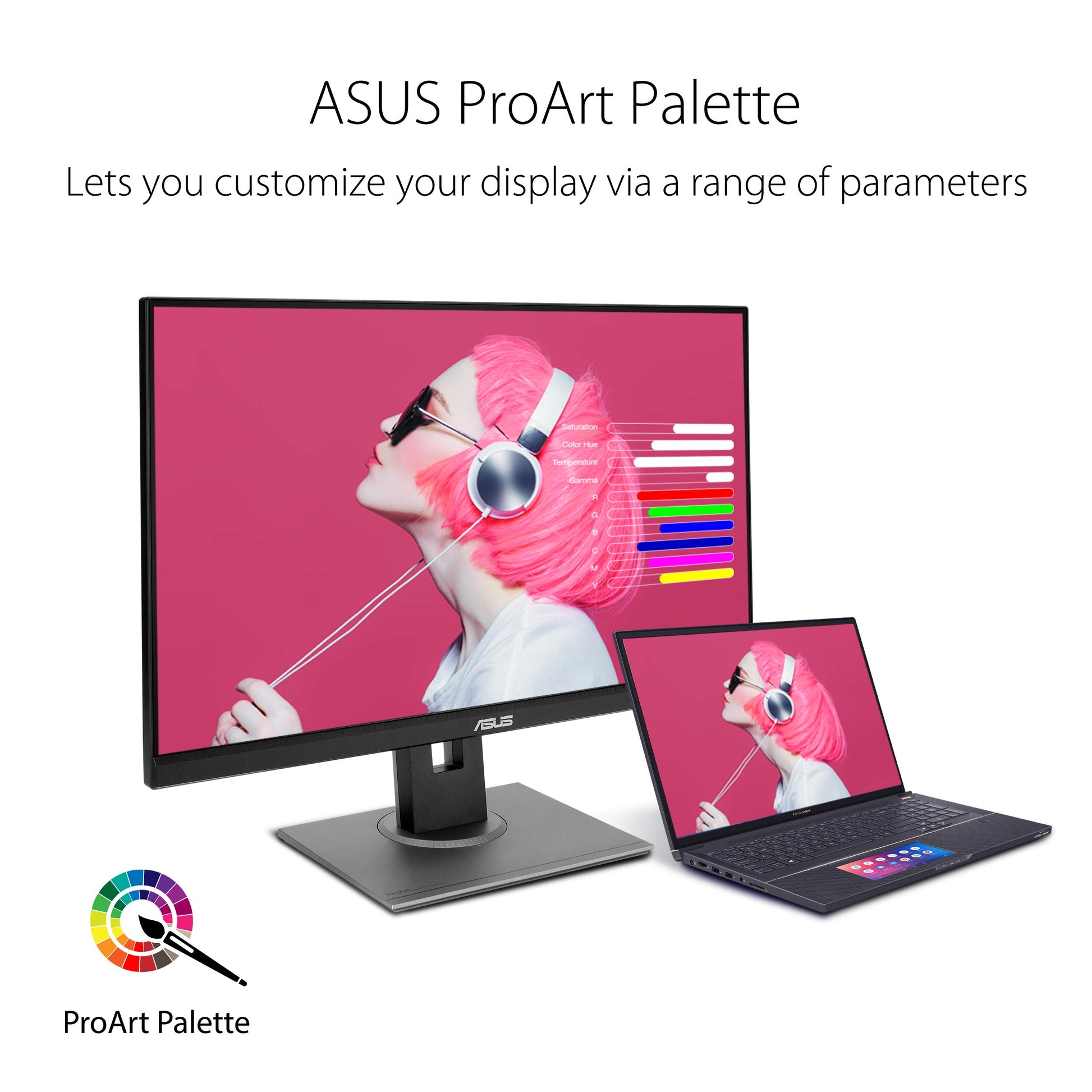 Asus Monitor ProArt 27" PA278QV, WQHD (100% sRGB, IPS, DisplayPort, HDMI, DVI-D, Mini DP, Verificado por Calman, Eye Care, pivote de inclinación, altura ajustable)
