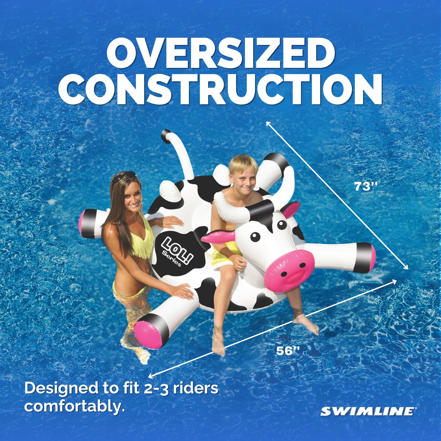 Flotador Inflable Swimline LOL Vaca para Piscina