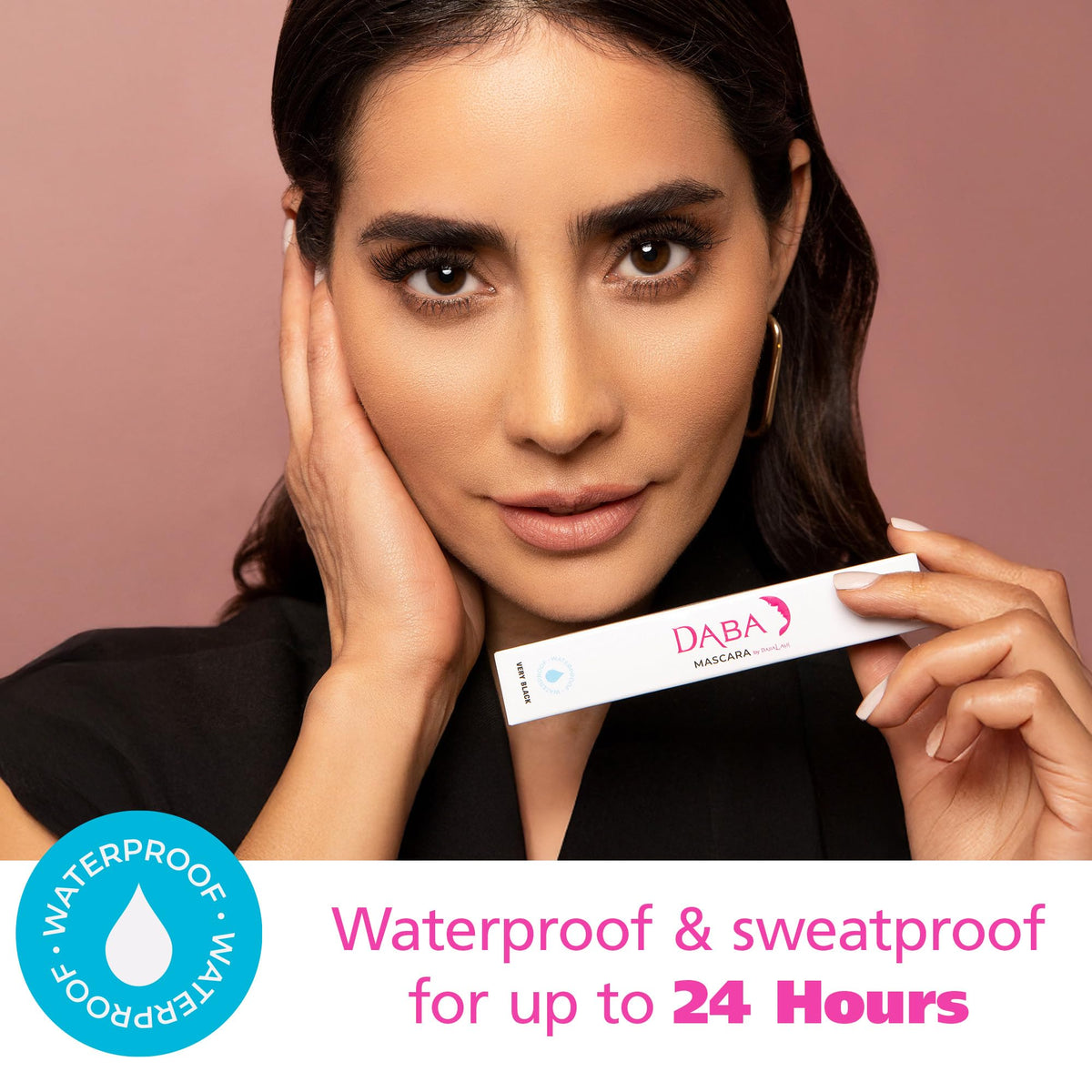 Dabalash Waterproof Combo – Professional Eyelash & Brow Strengthener & Mascara – Give Your Own Lashes a Longer, Fuller, & Thicker Look – 0.18 Oz & 0.45 Oz