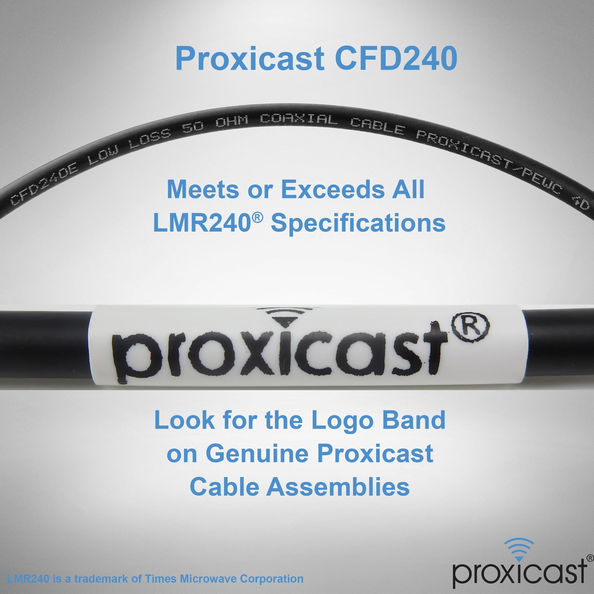 Proxicast Cable coaxial de baja pérdida serie 240 premium de 15 pies N macho a N macho (50 ohmios) para 4G LTE, módems/enrutadores 5G, Ham, ADS-B, GPS, radio RF a antena o uso de supresor