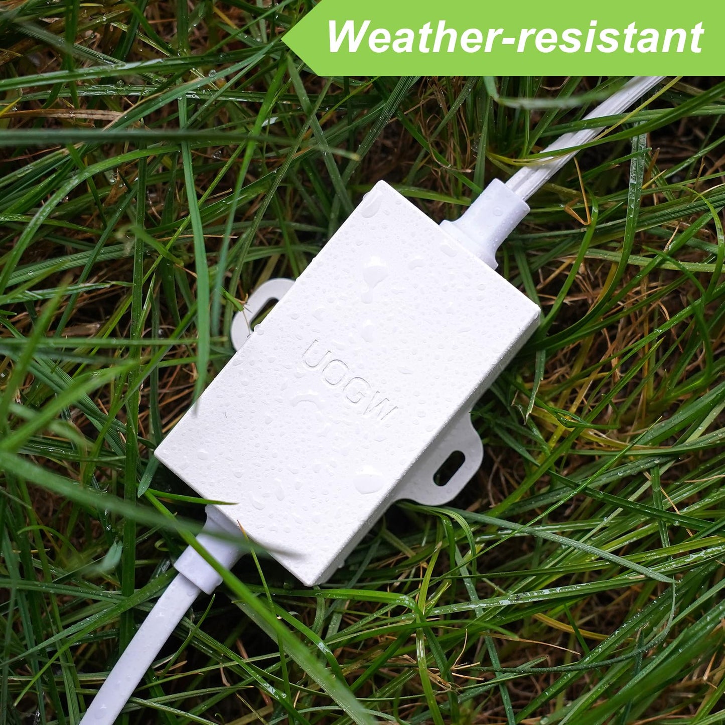 Uogw - Adaptador de corriente para exteriores compatible con Wyze Cam V4/V3/V3 Pro/OG, Wyze Cam Pan V3/V2, cable de extensión micro USB de 90°, reemplaza el enchufe WYZE, cable de alimentación plano