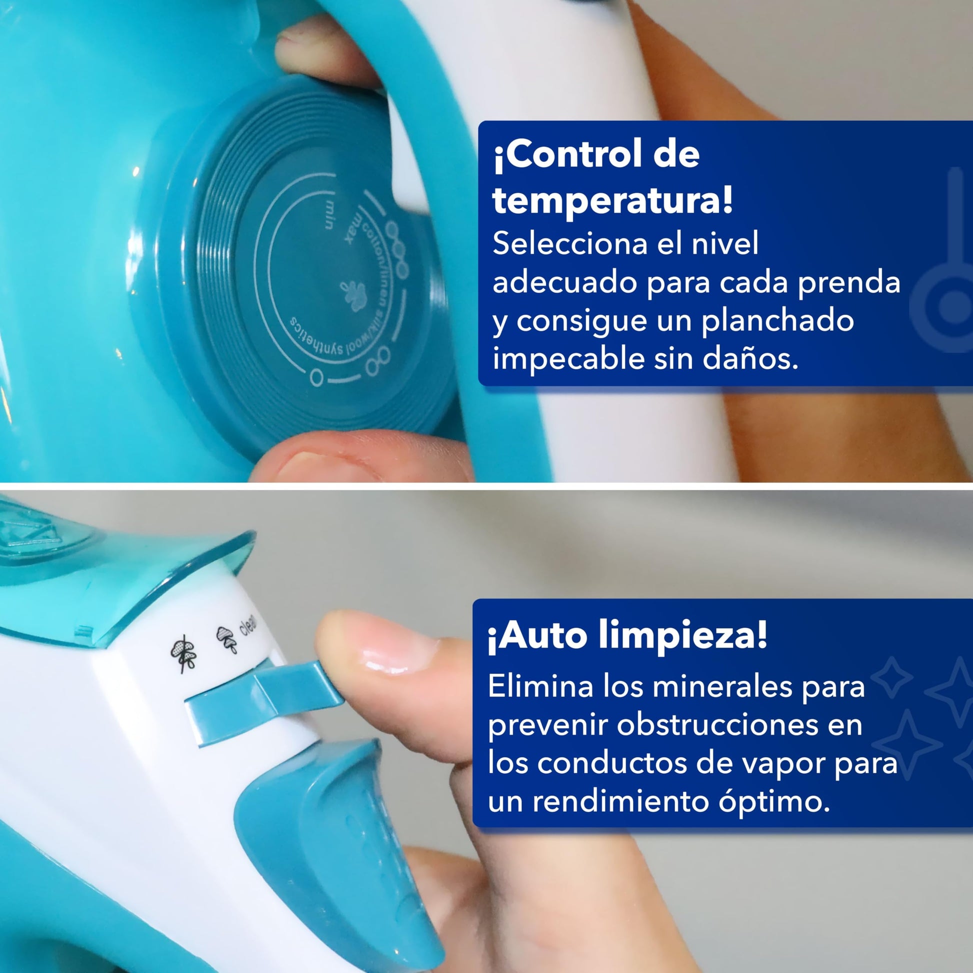 Plancha de Vapor RCA Gris Azul con Cerámica RC-513B