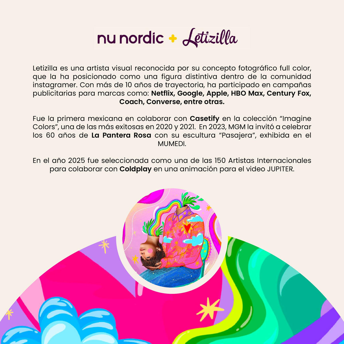 Smartwatch NU Nordic Letizilla Dorado Flores con Correa Extra para Mujer