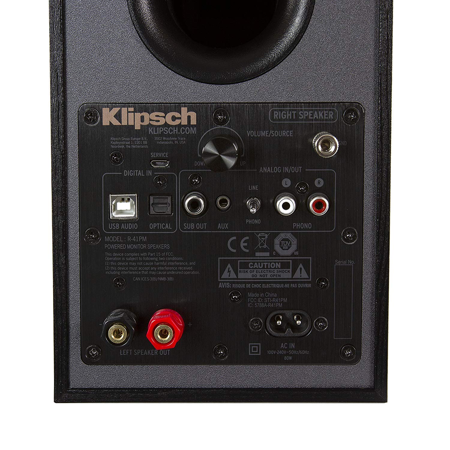 Klipsch R-41PM Monitores Estéreo, Color Negro