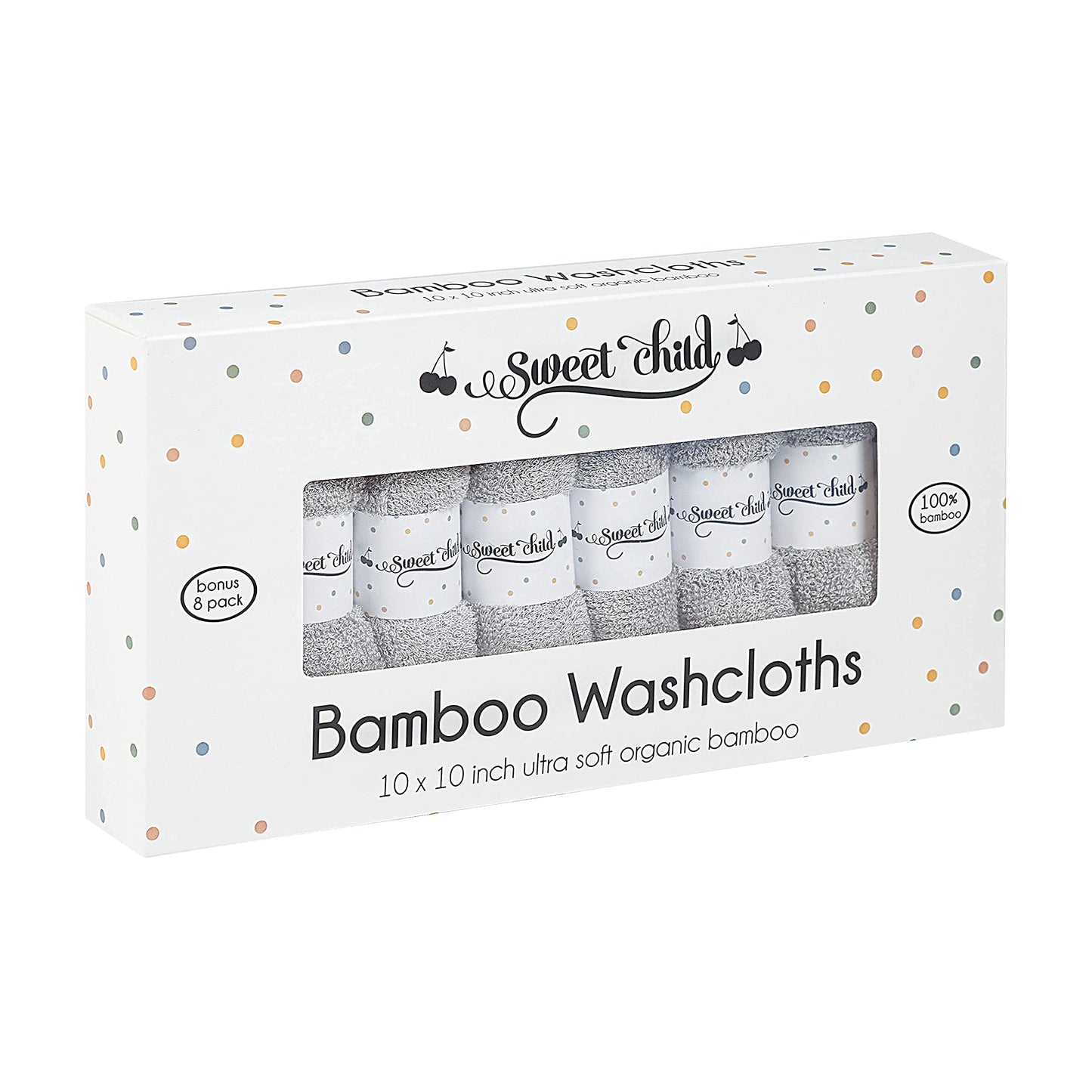 Sweet Child - Paquete de 8 paños de bebé de rayón súper suaves, paños de lavado para recién nacidos, bebés y niños, toallas de baño para bebé, toallas de cuerpo y cara, paños faciales para lavar la
