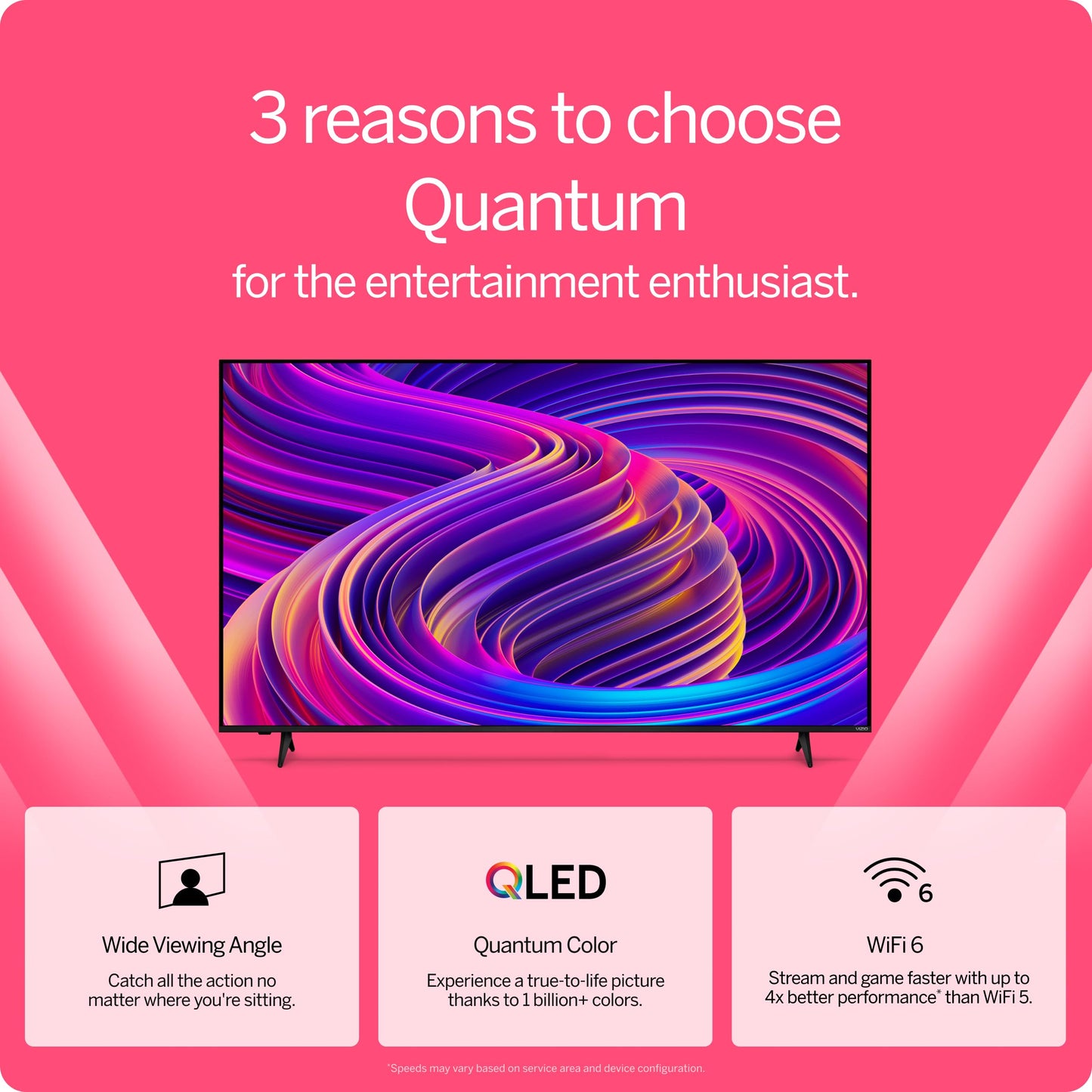 VIZIO 65" Class Quantum 4K QLED HDR Smart TV