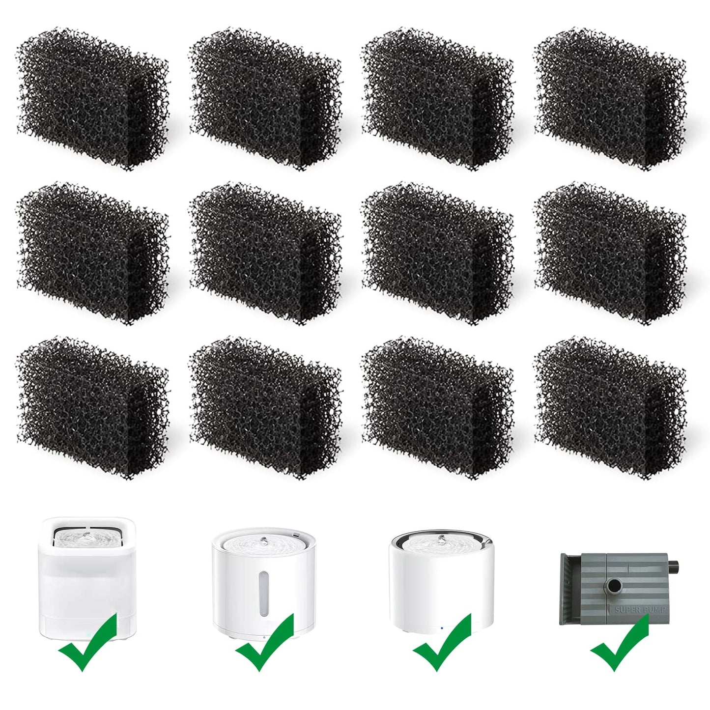 Filtros de Esponja para Fuente de Agua de Gatos y Perros