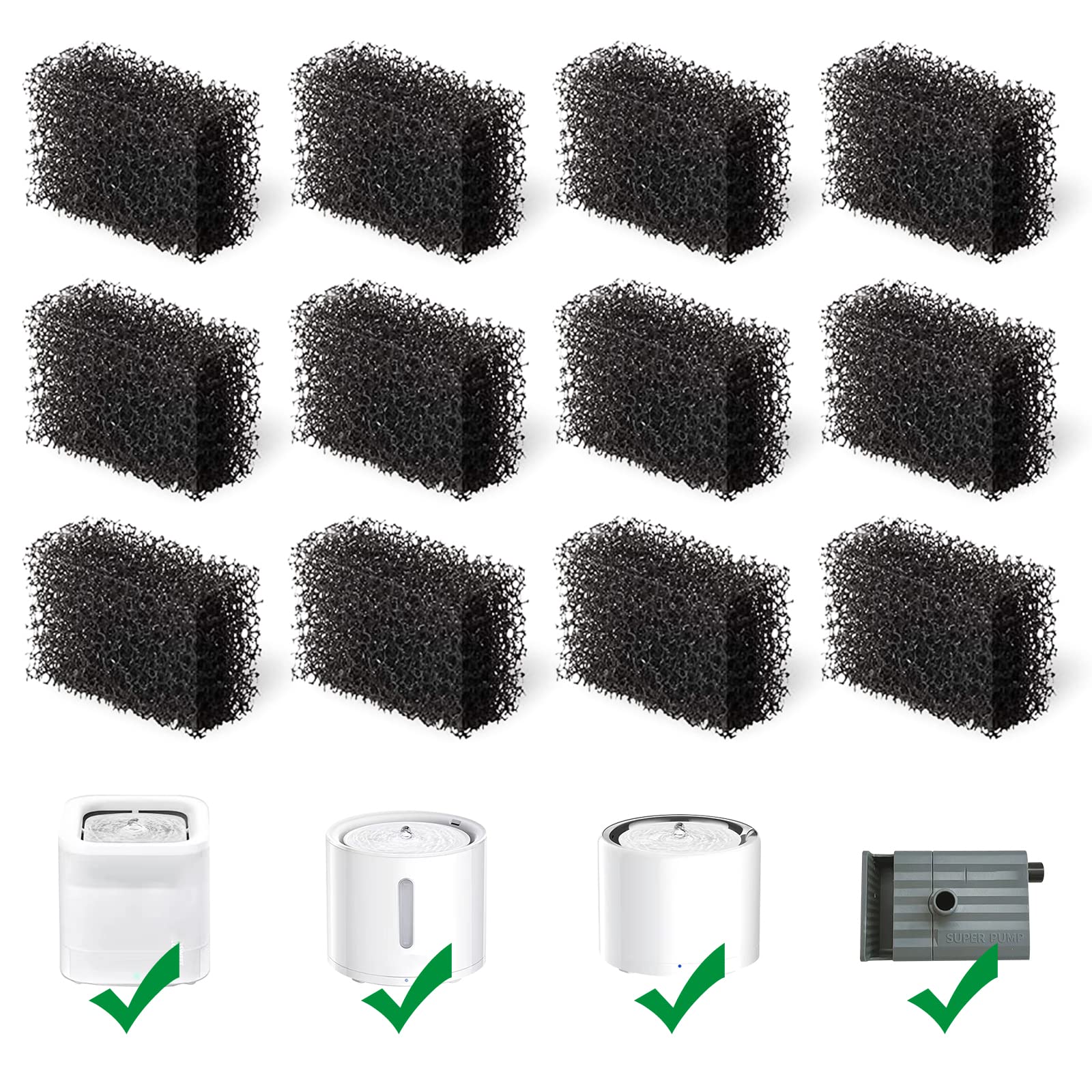 Filtros de Esponja para Fuente de Agua de Gatos y Perros