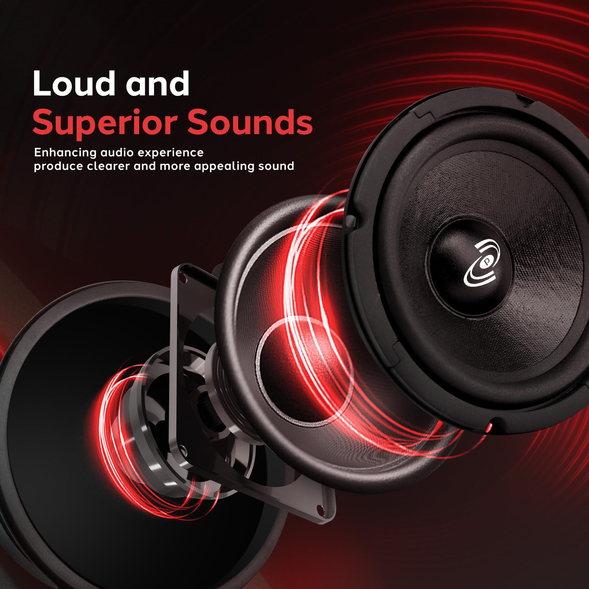 Pyle-Pro PDMW6 Woofer de Alto Rendimiento para Medios y Graves de 16.51 cm (6.5 in)