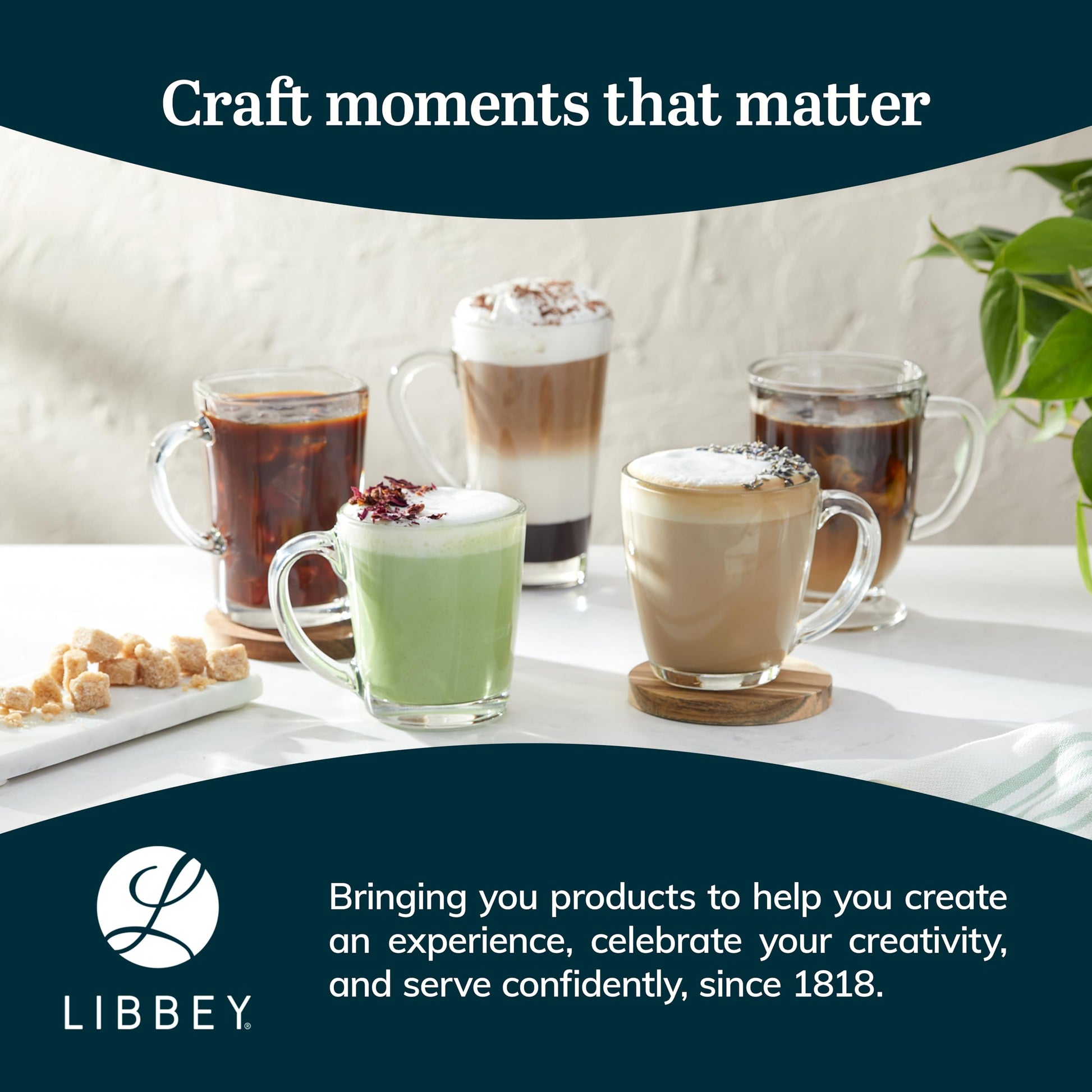 Libbey Juego de 6 Tazas para Café Kona de 473 ml