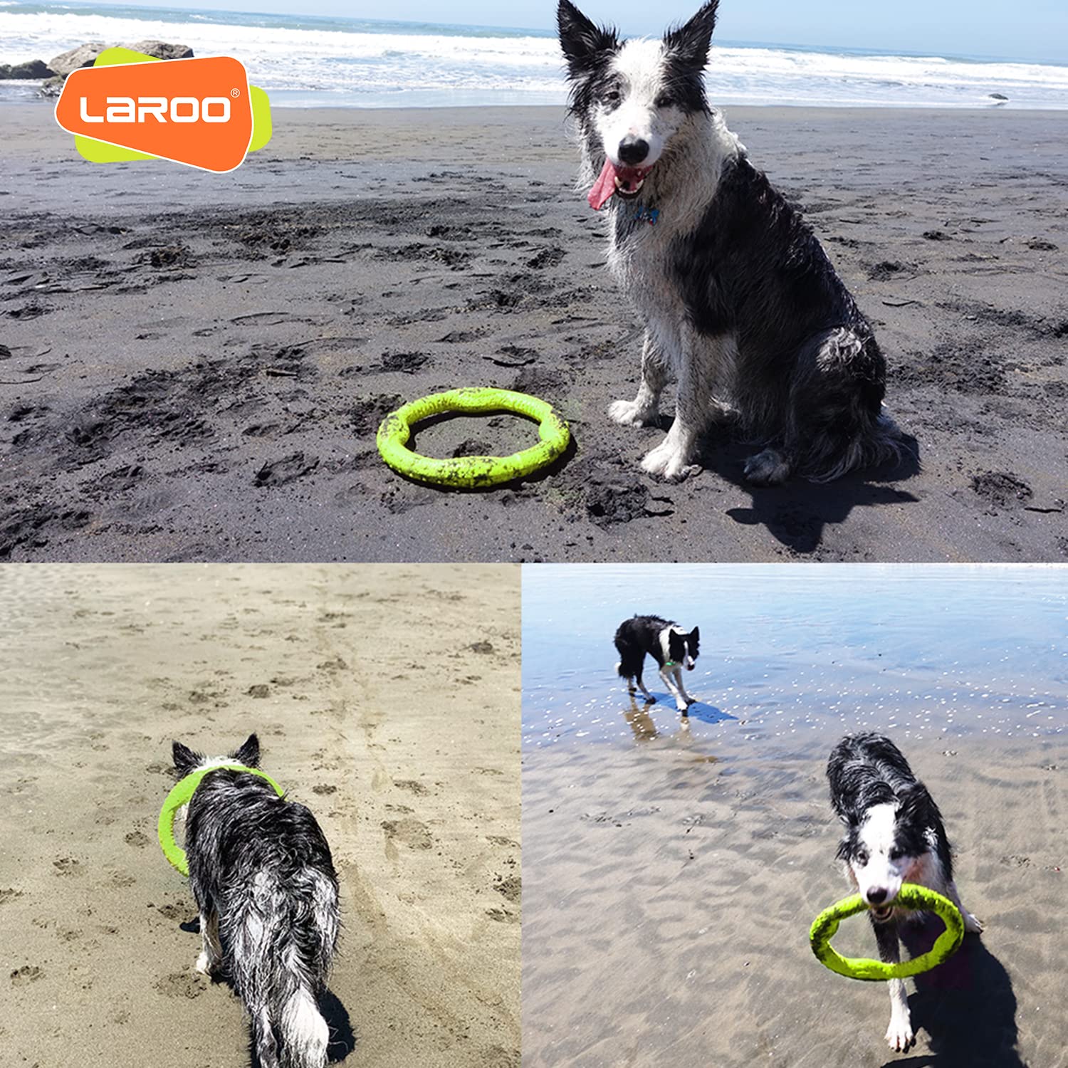 Juguete Interactivo LaRoo Negro para Perro con Limpieza Dental y Enriquecimiento