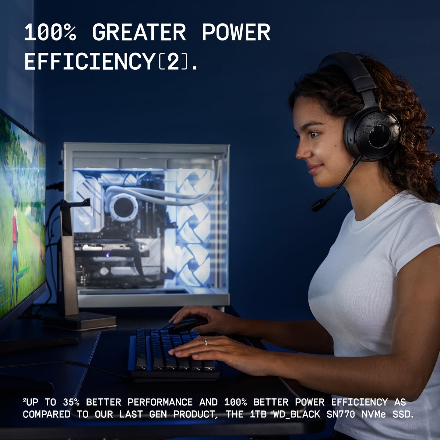 Unidad de Estado Sólido Interna WD_BLACK 2TB Negra NVMe Gen4 PCIe para Juegos