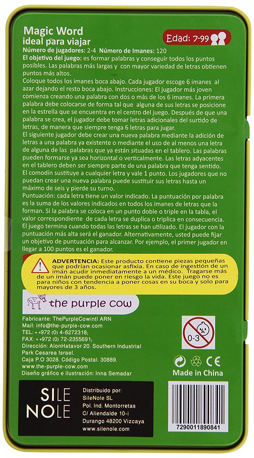 The Purple Cow - Juego de palabras mágico To Go