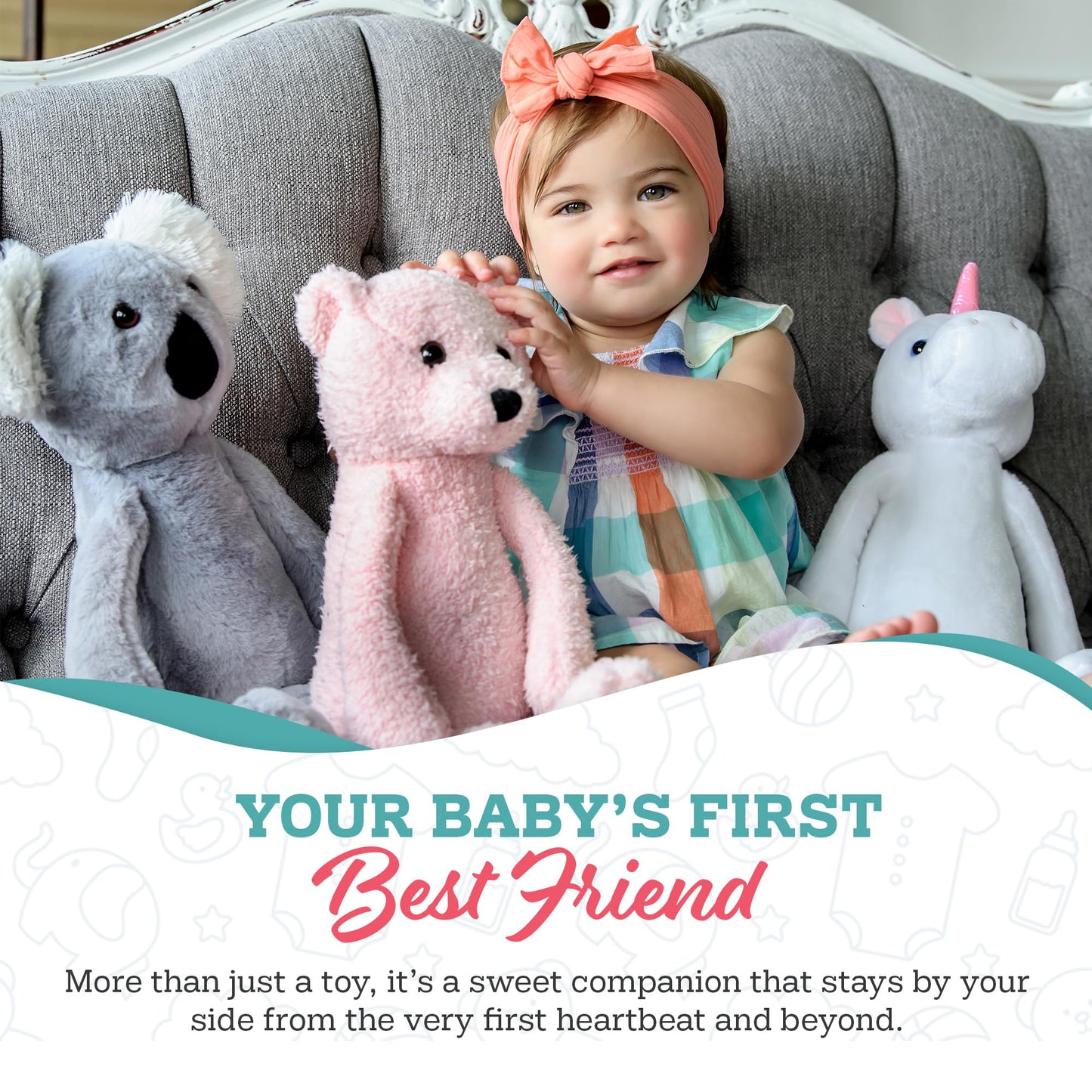 Lil' Giraffe Heartbeat Buddy by My Baby's Heartbeat Bear