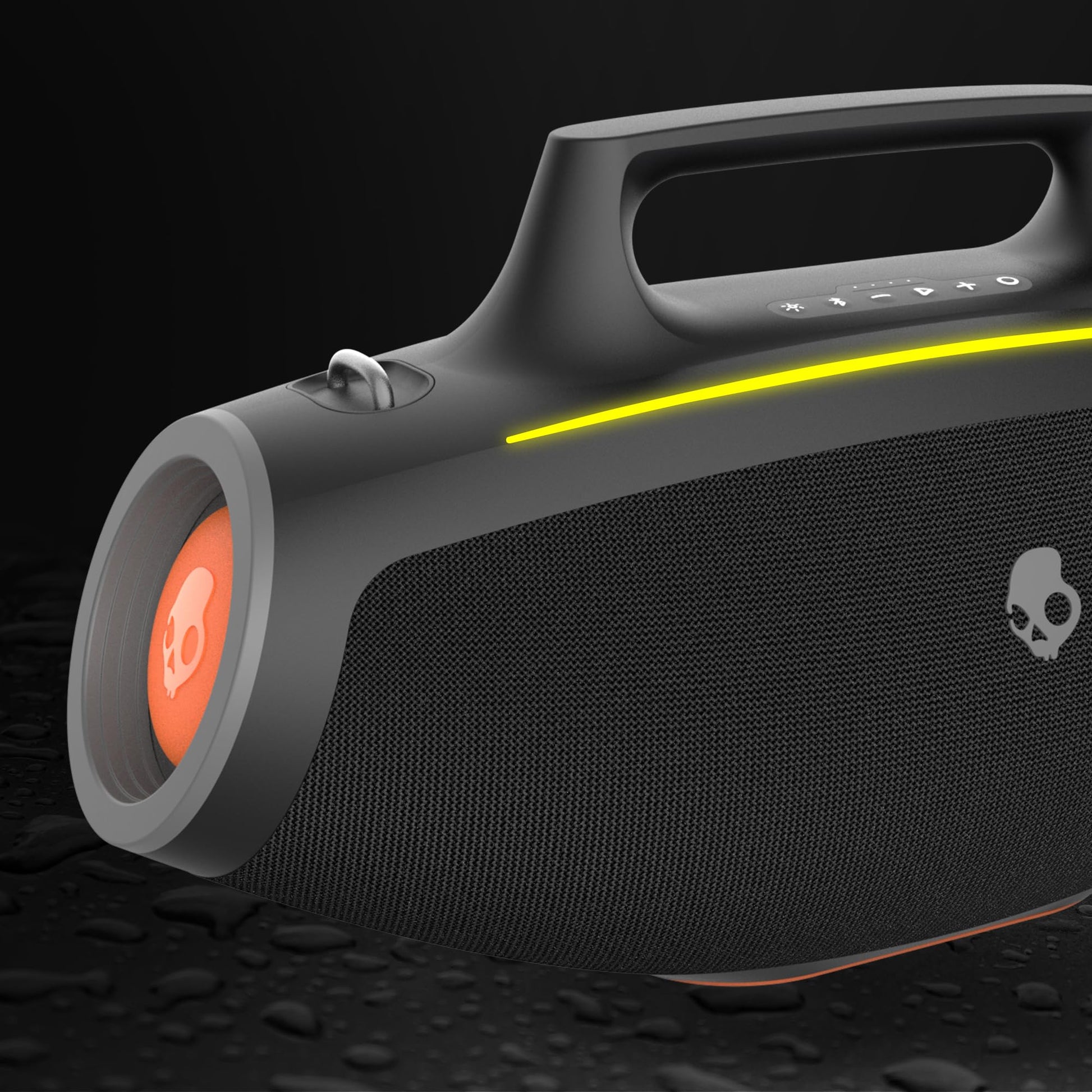 Skullcandy - Altavoz Bluetooth Boombox - Altavoz portátil inalámbrico Resistente al Agua, con Modo LED Lightshow, batería de 12 Horas, multienlace, Carga de Salida USB-C y USB-A