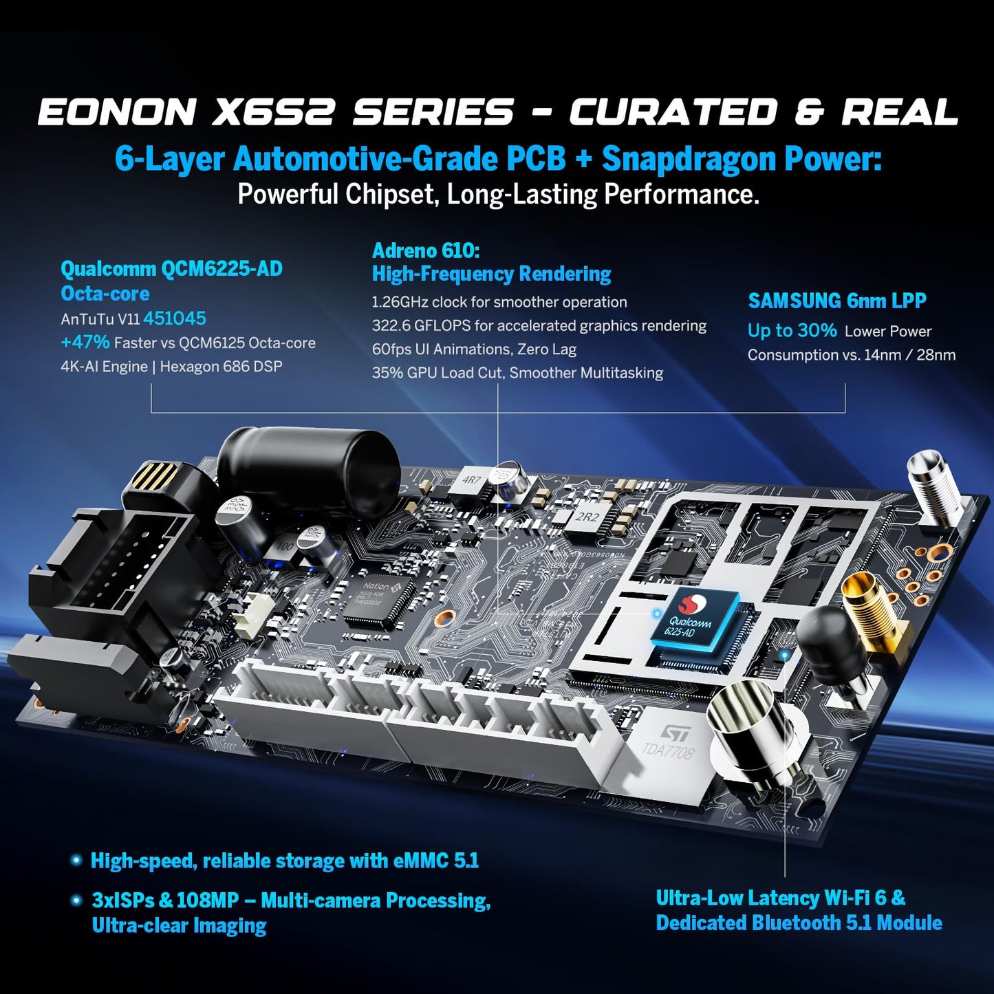 Eonon GMX6S2 - Estéreo de coche de 8 pulgadas para Chevy/GMC/Buick 2007-2013