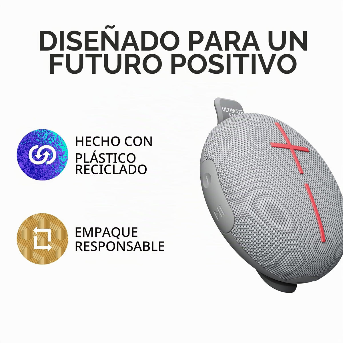 Altavoz Bluetooth Ultraportátil Ultimate Ears Gris Impermeable IP67