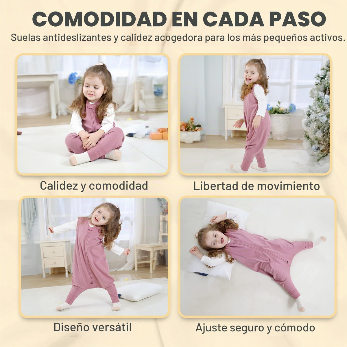 Mama Cheetah Saco de dormir para bebé con pies, 0,5 tog, saco de dormir de verano, algodón orgánico, sin mangas, saco de dormir para bebé, con perneras, para bebés, niños y niñas, 80 cm (altura del