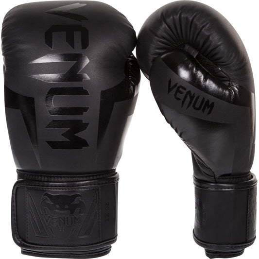 Guantes de Boxeo Venum Elite Mate Negro 12 oz