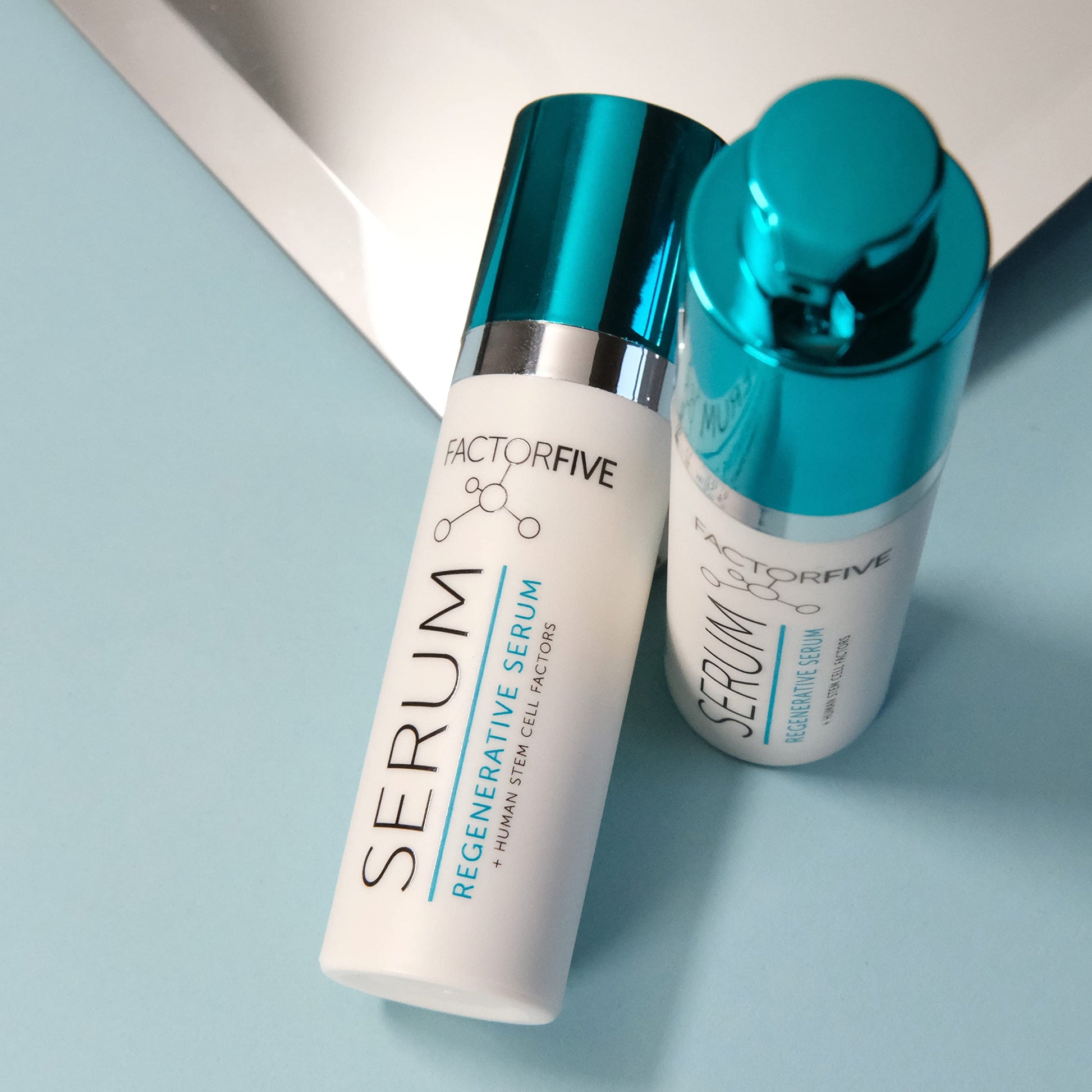 FACTORFIVE Suero regenerativo con factores de crecimiento de células madre, HGF para apretar y suavizar la piel, reducción de arrugas y poros y rejuvenecimiento, tamaño de viaje, 10 ml