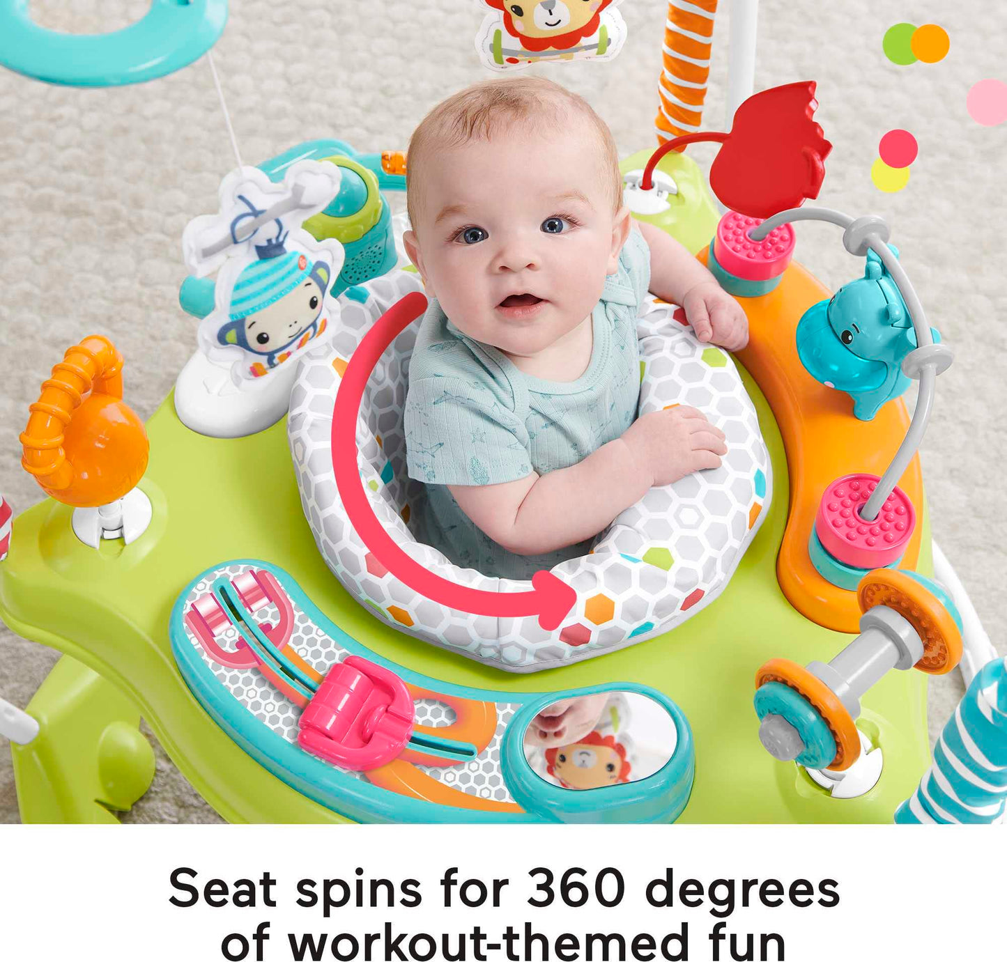 Silla Saltarina Fisher-Price Diversión En El Gimnasio para Bebés