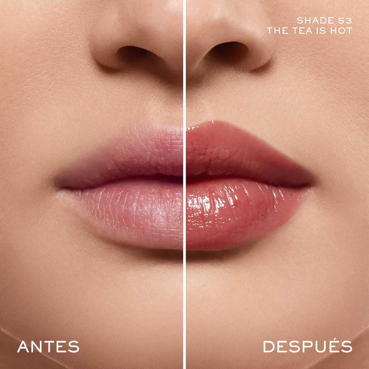 Lancôme Idôle Lip Butterglow, Bálsamo Labial con Color, Cuida, Hidrata e Ilumina con su Textura Ligera, Con 12% Escualano y Ceramidas, 53 The Tea is Hot, 3 g