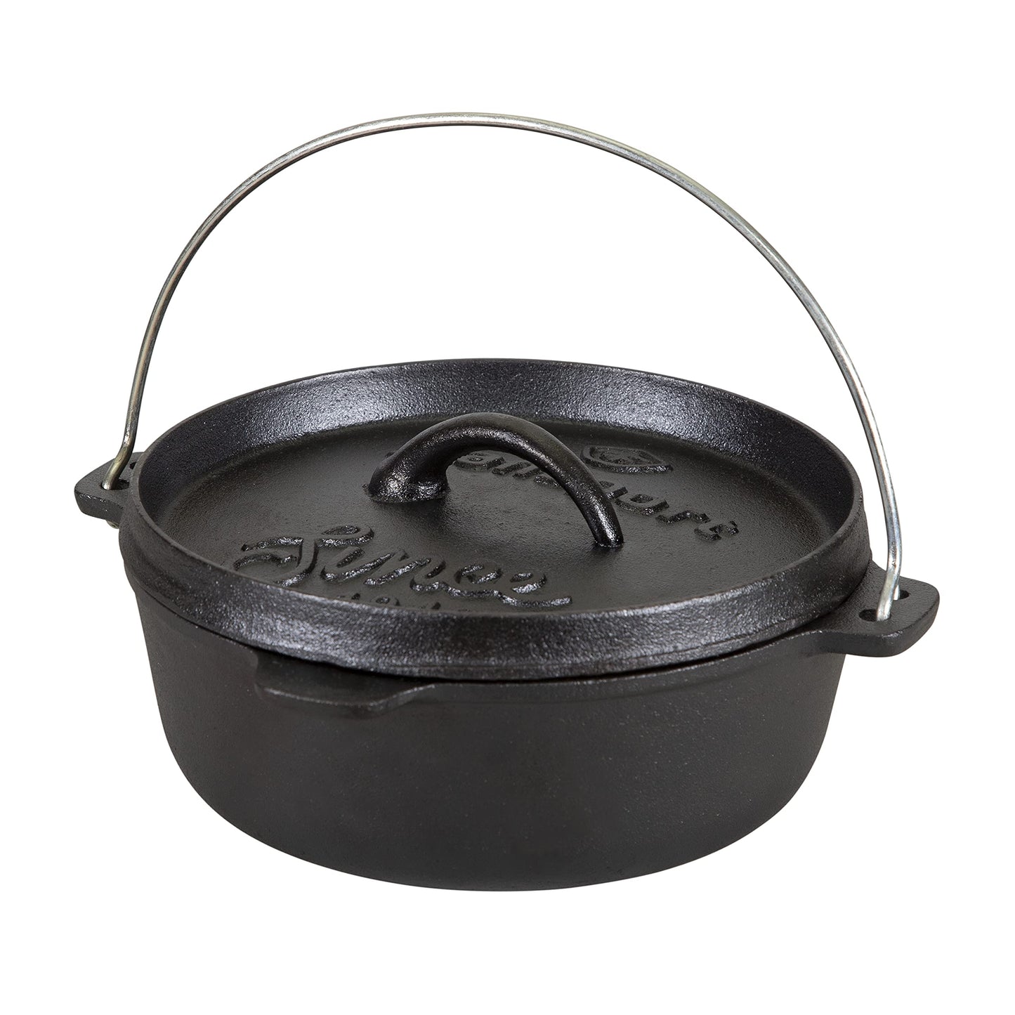 Stansport 16019-20 Horno holandés de Hierro Fundido presazonado de 2 Cuartos de galón