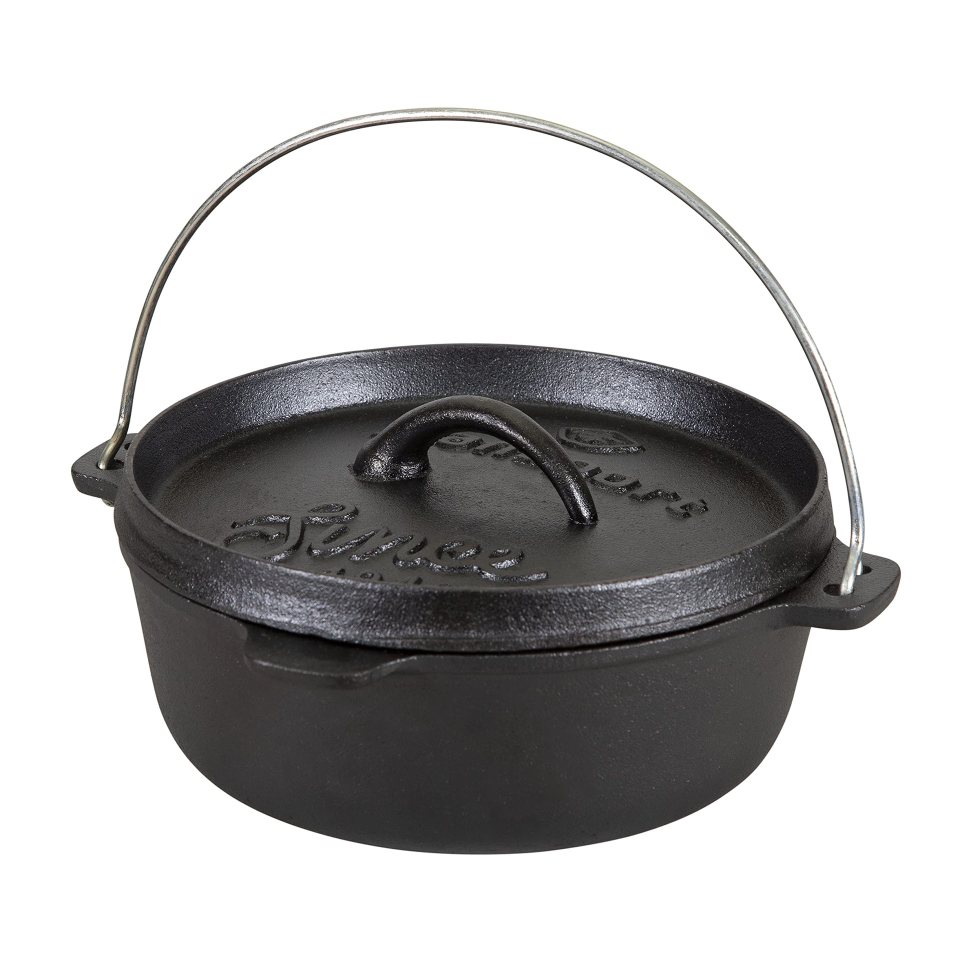 Stansport 16019-20 Horno holandés de Hierro Fundido presazonado de 2 Cuartos de galón