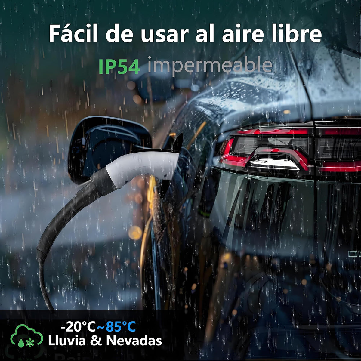 Adaptador EV LMDAYEYU Blanco, Conversor de Carga Portátil y Eficiente para NACS