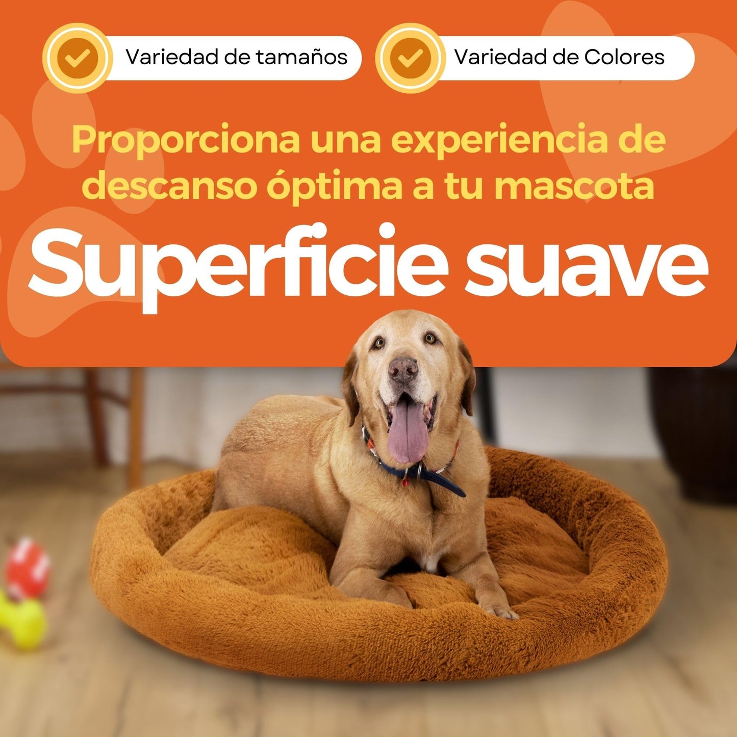 Cama para Perro Hills Beige Tipo Dona Anti Estrés XX-Large