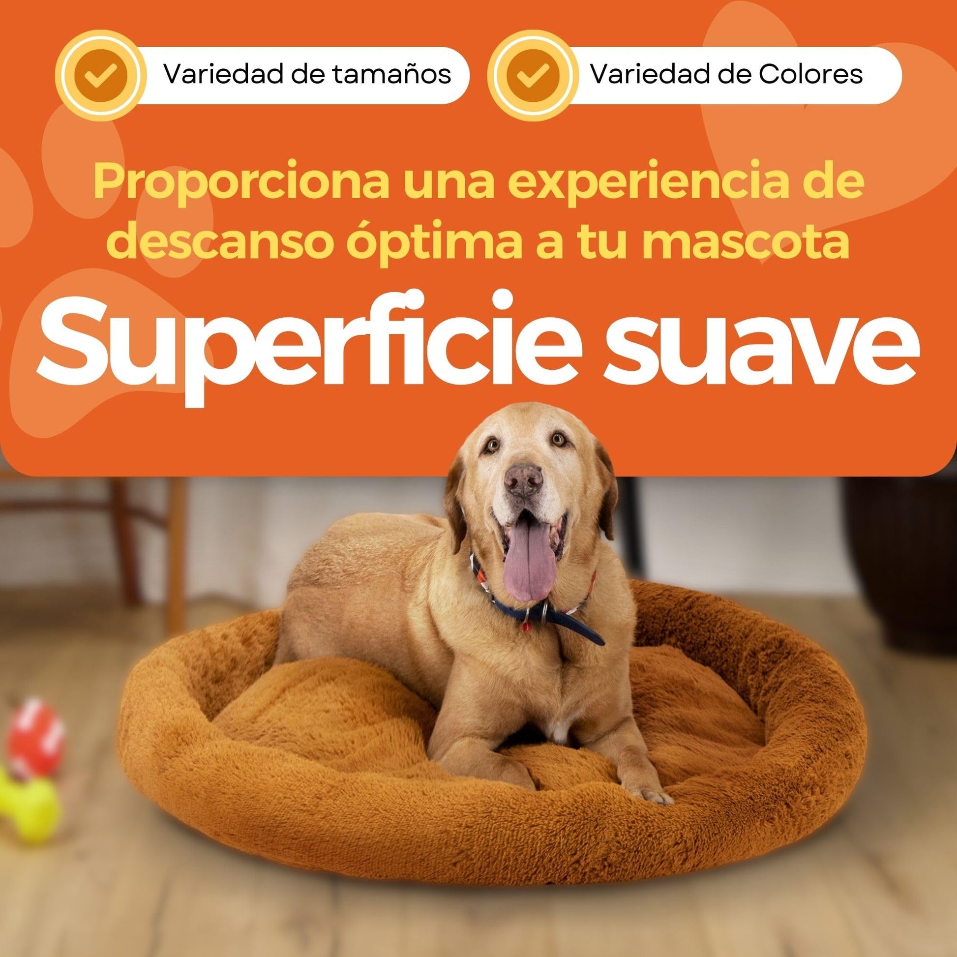 Cama para Perro Hills Beige Tipo Dona Anti Estrés XX-Large