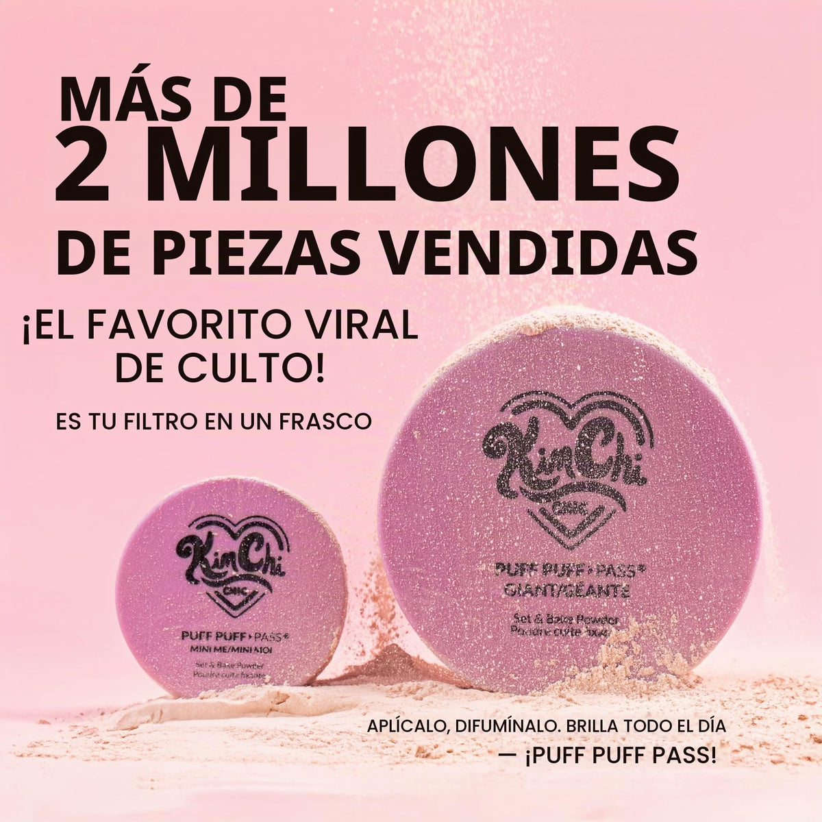 KimChiChic Beauty Puff Pass Set & Hornear Suelto Ajuste en Polvo Maquillaje