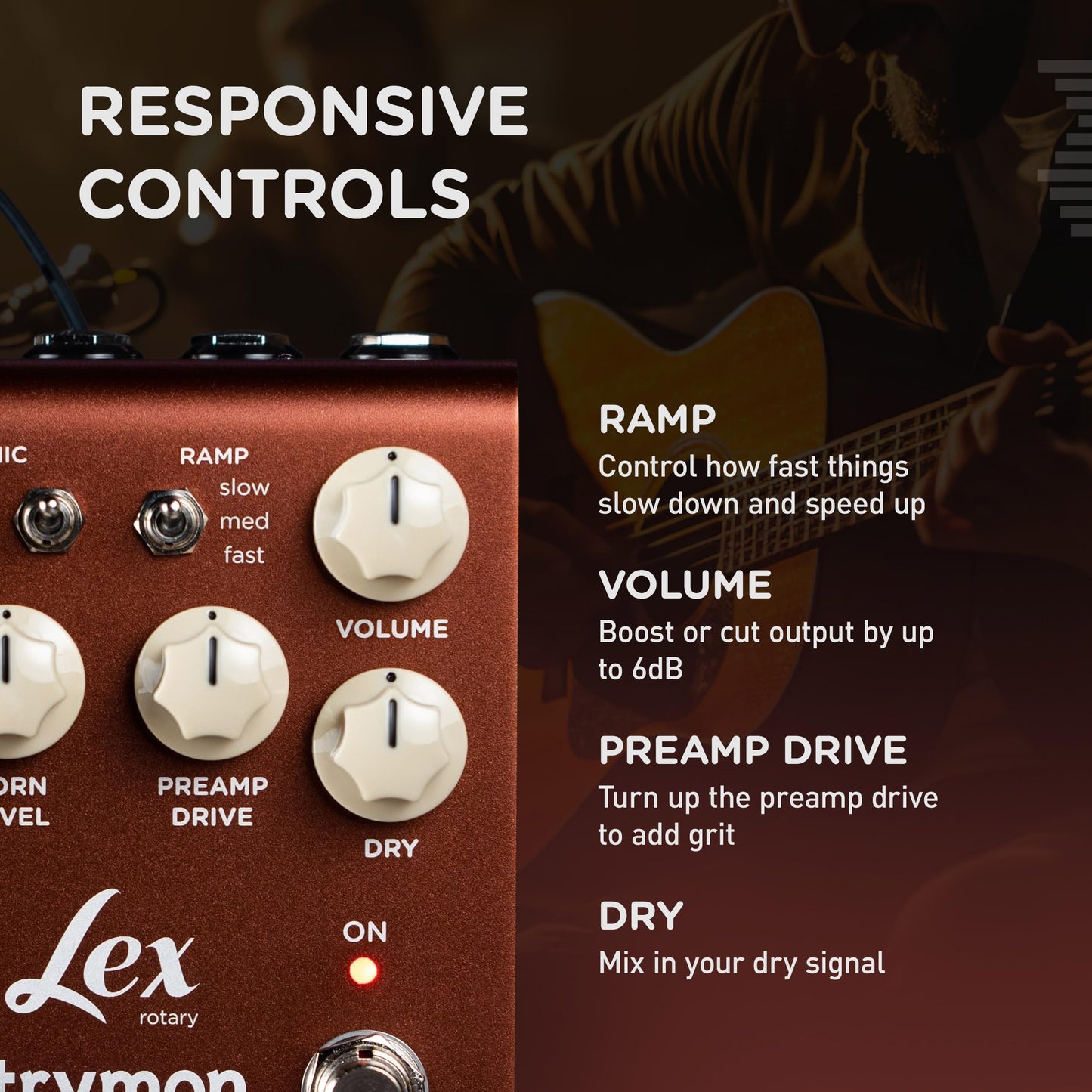 Pedal de Efectos Strymon Lex V2 para Guitarra Eléctrica y Acústica, Sintetizadores, Voz y Teclados