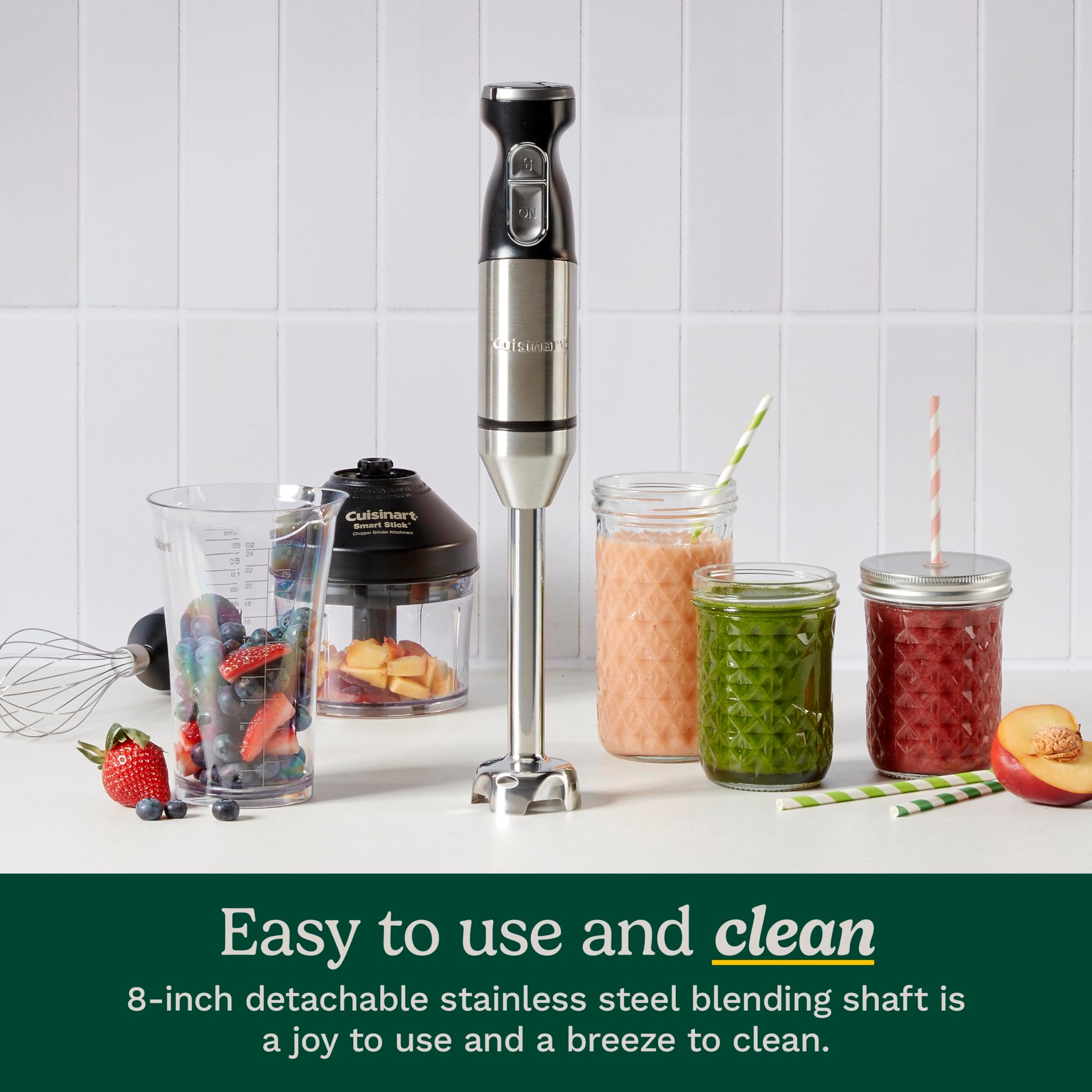Cuisinart CSB-179 Batidora de inmersión Smart Stick con accesorios,