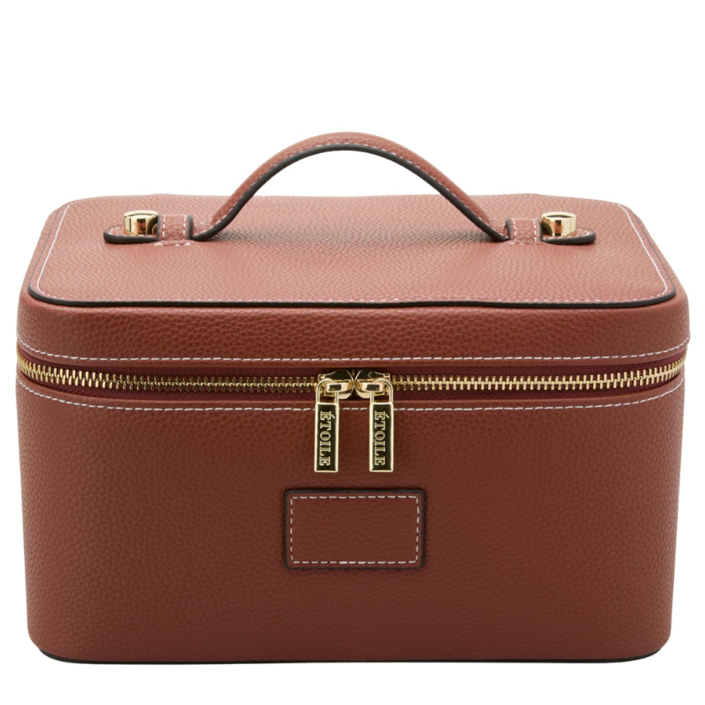 ETOILE - Estuche de cambiador - Elegante bolsa de maquillaje de viaje con divisores, Marrón Jengibre, Estuche de cambiador con cierre con práctico asa de transporte