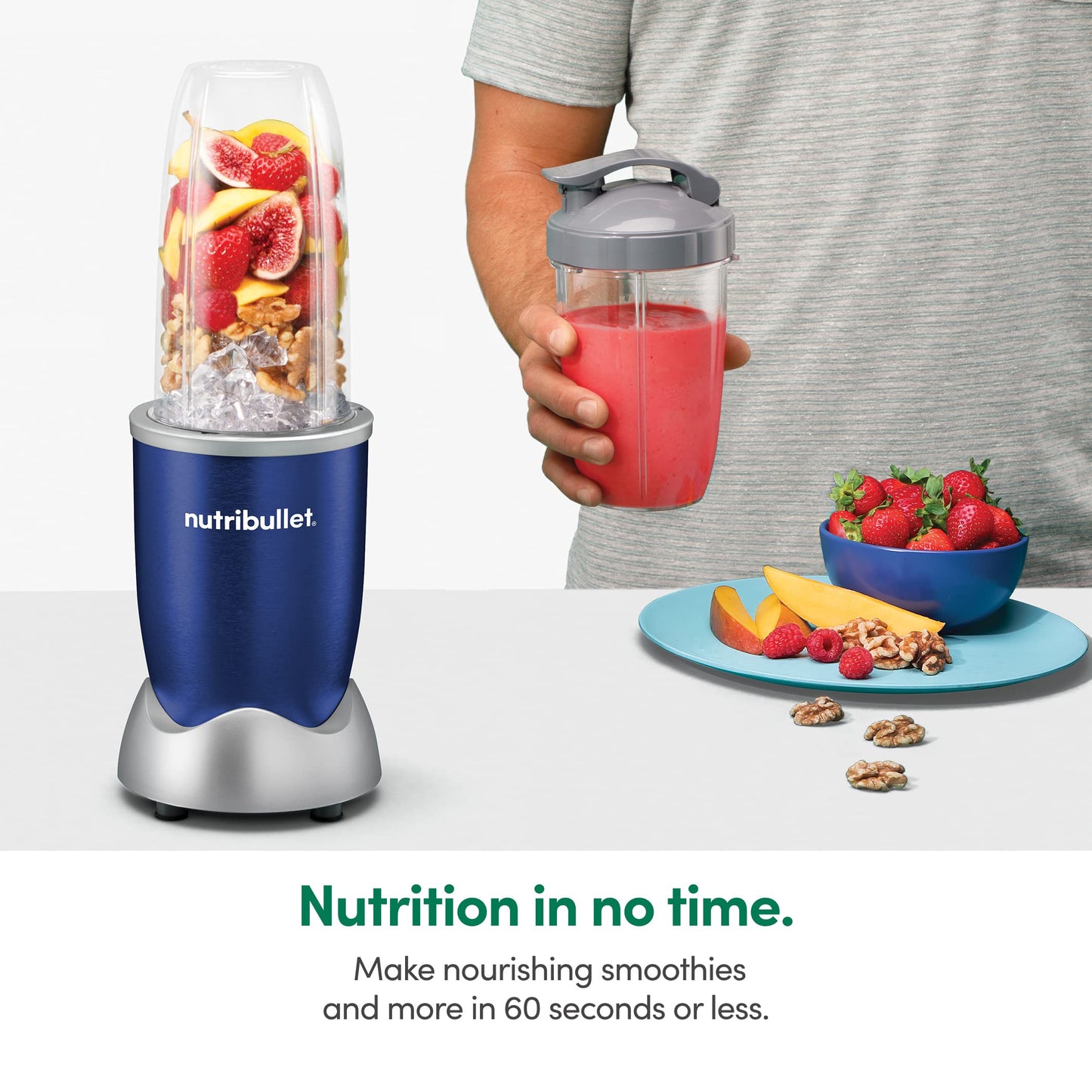 Extractor de Nutrientes NutriBullet Pro Azul Cobalto 900 W 13 Piezas