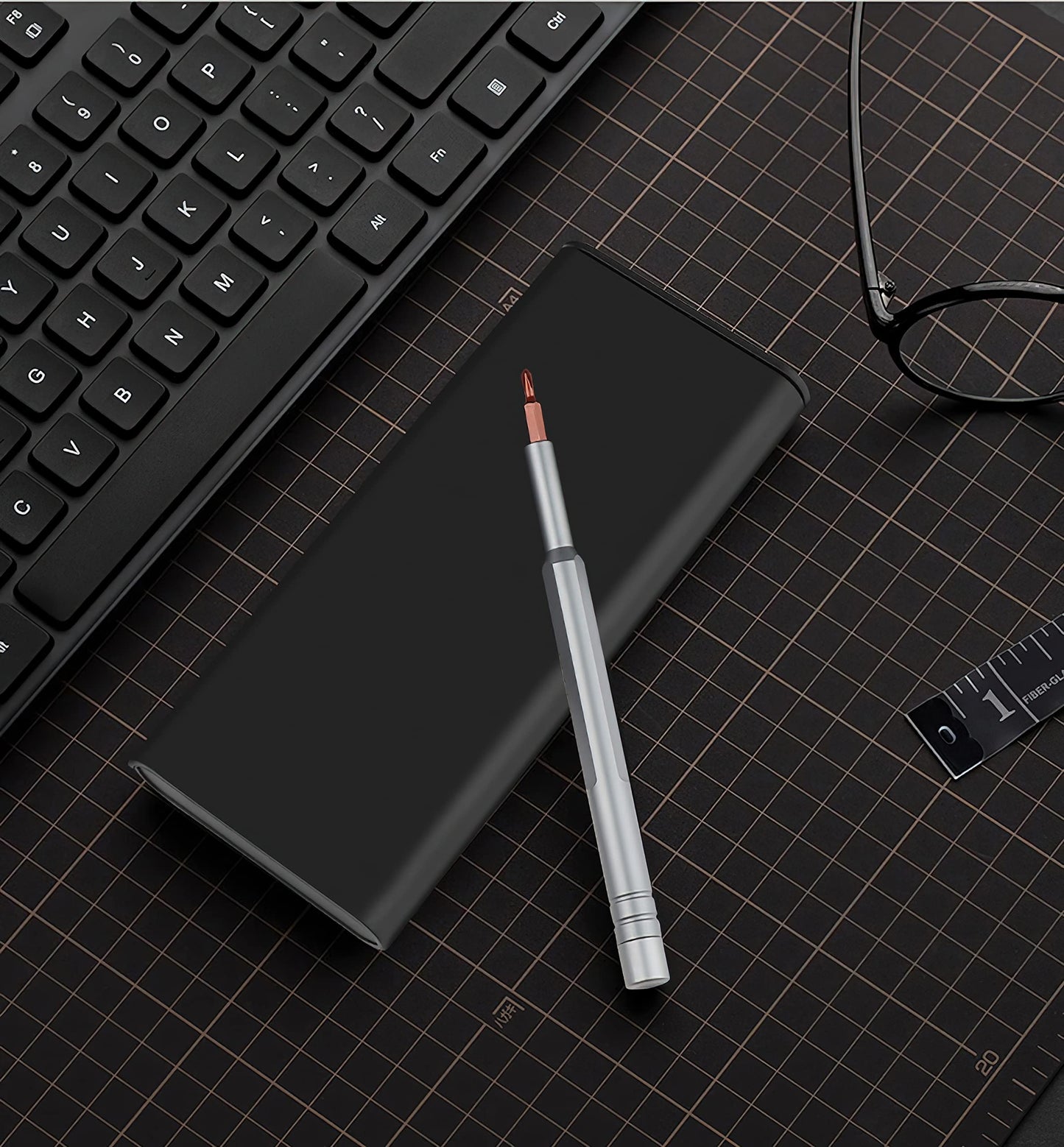 Kit de Destornilladores de precisión 25 en 1 – AFujia Juego de Herramientas de Reparación Electrónica Profesional con Caja Portátil para iPhone, Computadora, Xbox Macbook PS4, PC