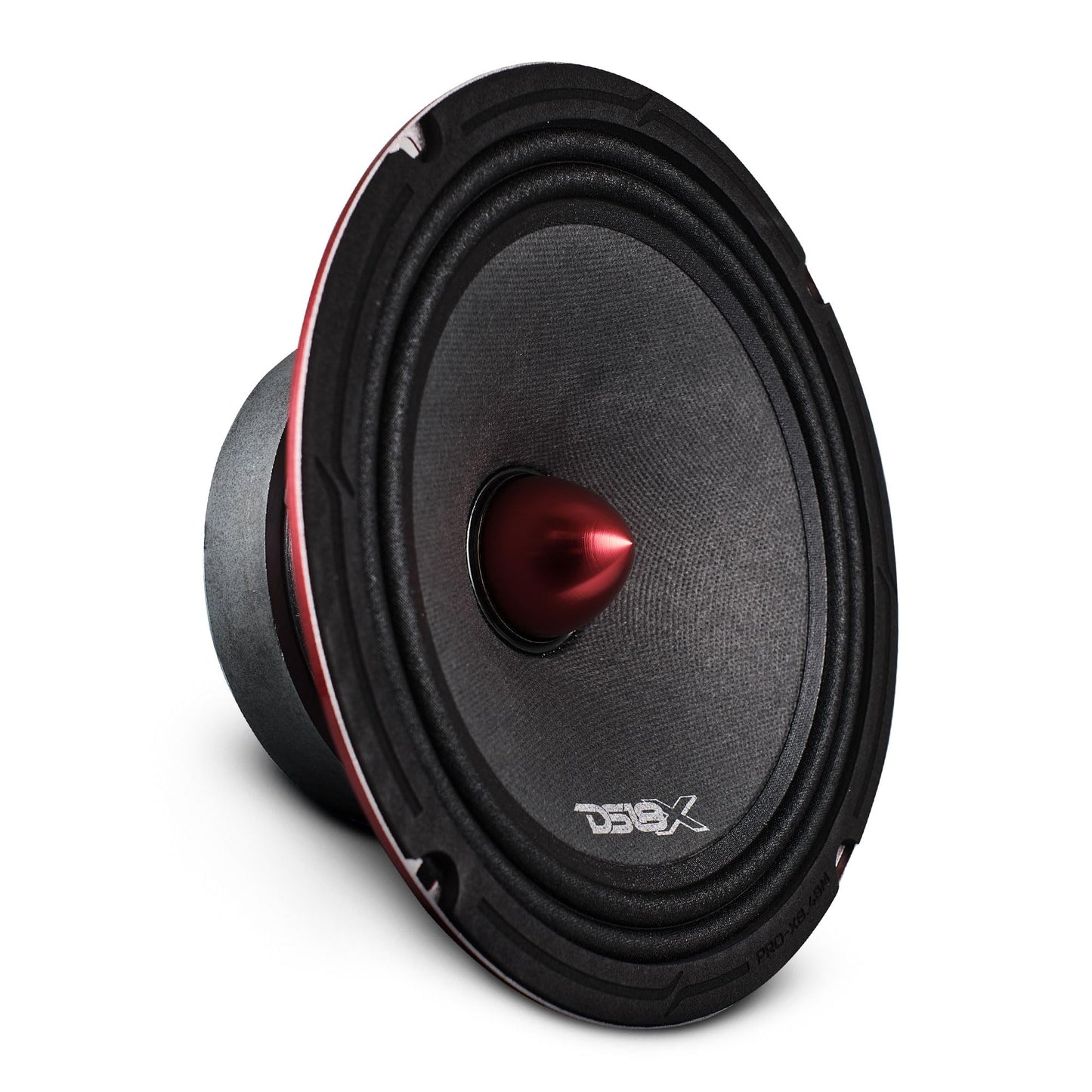 DS18 PRO-X8BM Loudspeaker - 8", Midrange, Red Aluminum Bullet, 550W MAX, 275W RMS, 8 Ohms - Premium Quality Audio Door Speakers for Car or Truck Stereo Sound System (1 Speaker)