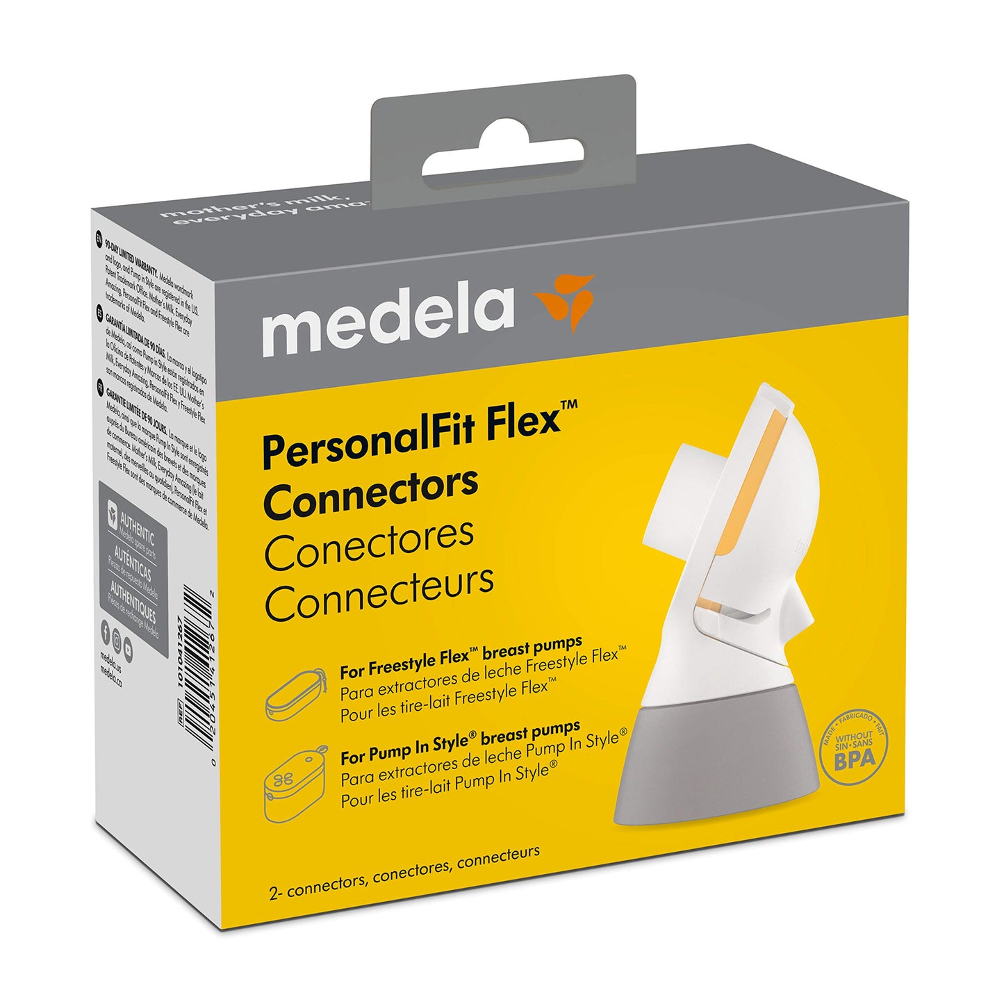 Conectores Medela PersonalFit Flex Transparente Compatibles con Bombas MaxFlow y Freestyle Extractor de Leche