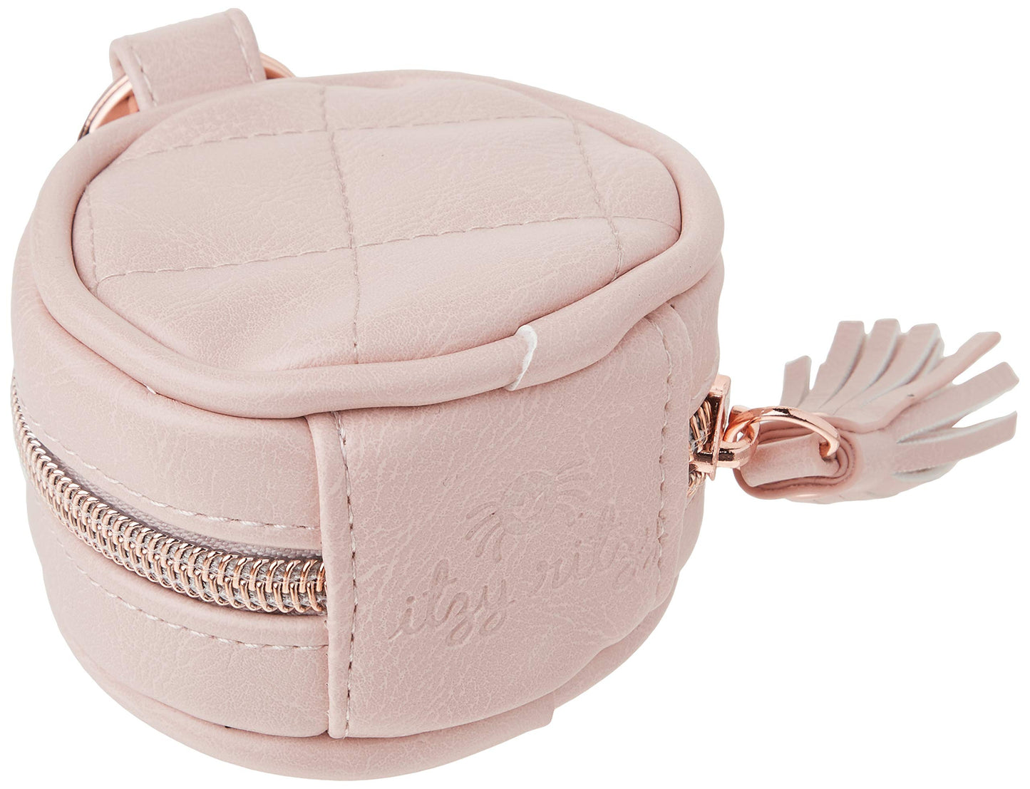 Itzy Ritzy - Funda para chupete con clip, incluye cierre para fijar fácilmente a una bolsa de pañales o bolso, mide 2.5 pulgadas de diámetro y soporta 2 chupetes (rubor)