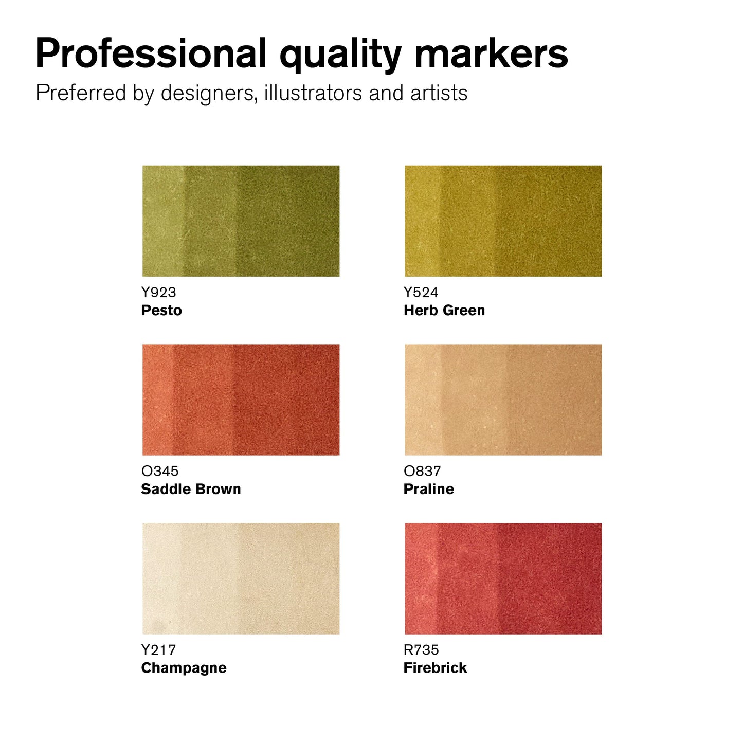 Winsor & Newton ProMarker Set, 6 unidades, paisaje