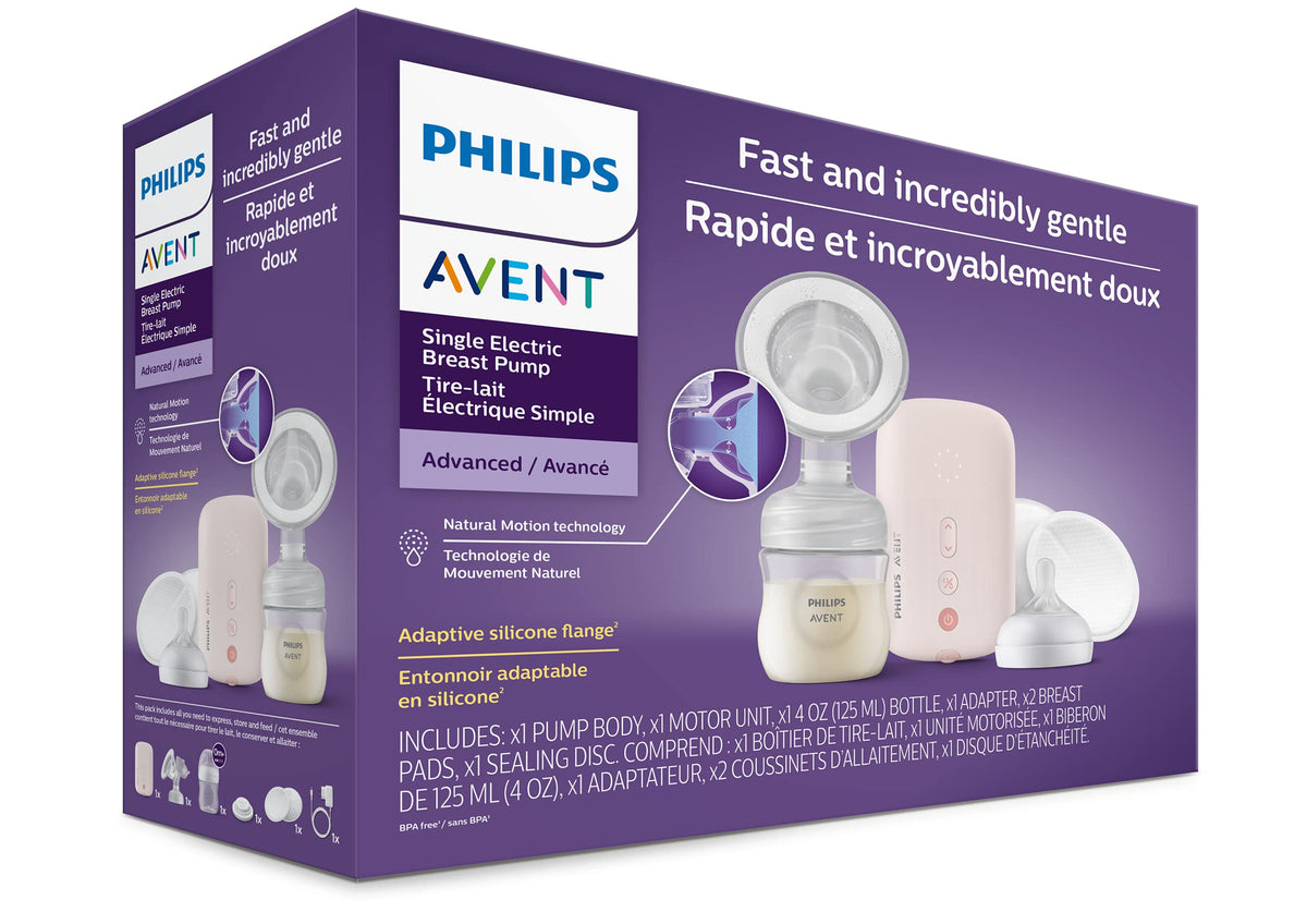 Philips Avent SCF391/62 - Extractor de leche eléctrico único avanzado con tecnología de movimiento natural