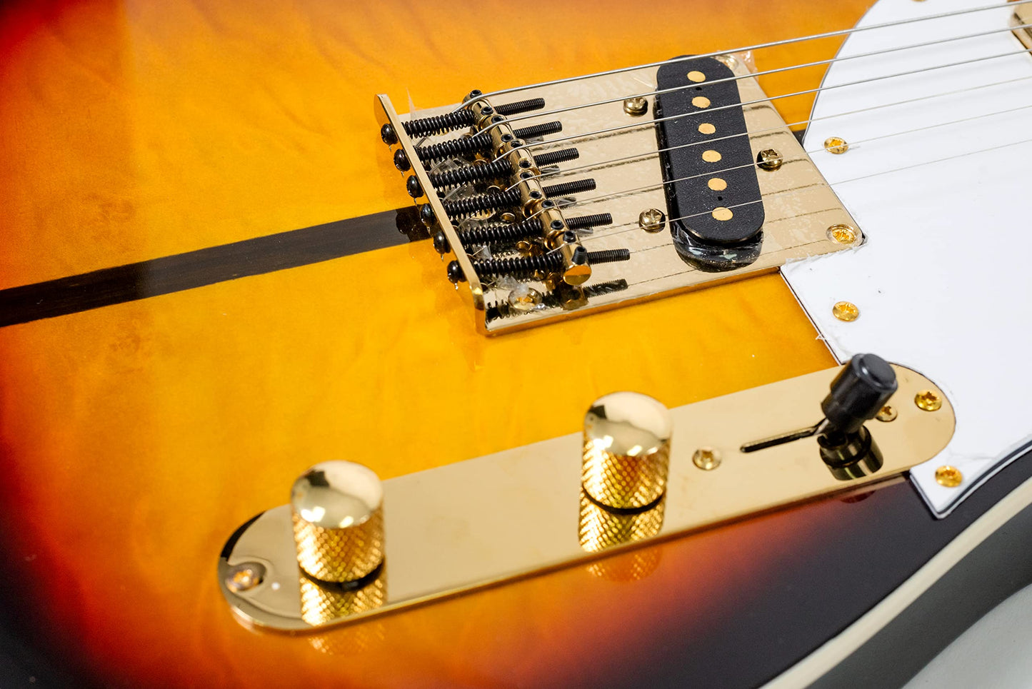 Aureal,Guitarra Eléctrica Gloss Kg-06 Con Funda, Alta Calidad