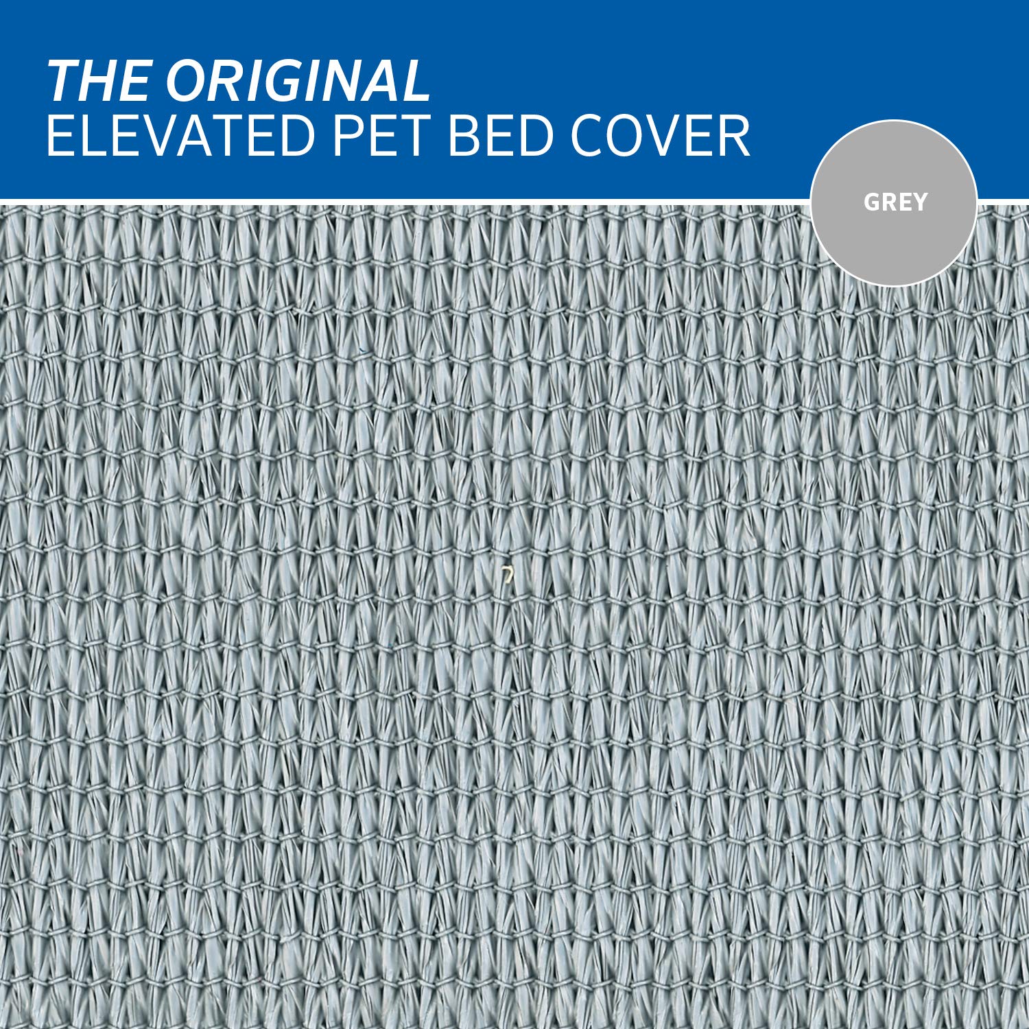 Coolaroo Funda de Repuesto, la Cama elevada Original para Mascotas, pequeña, Gris