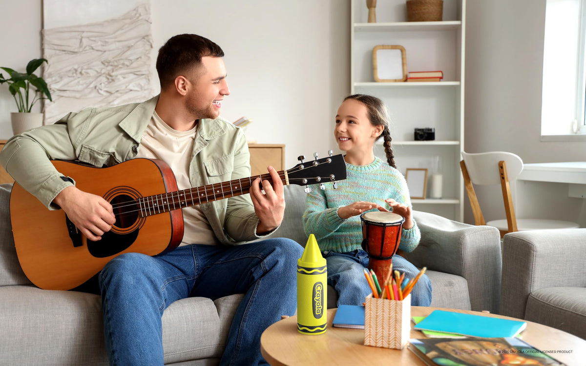 Bocina Bluetooth Crayola Kids Crayon Azul 20W Sonido HD Batería Larga Duración