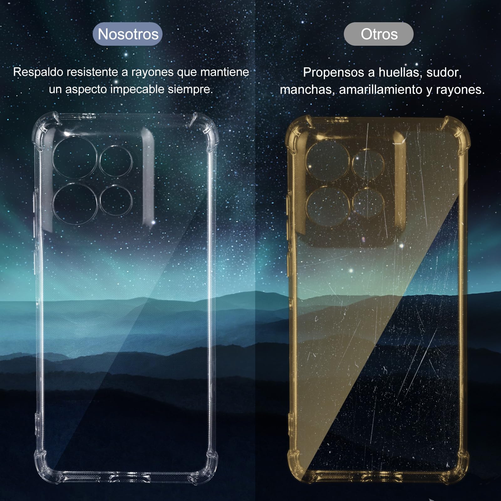 HeiLuon Funda Motorola Edge 50 Neo, Carcasa Transparente Anti-Amarilleo, Protector TPU Absorbente de Golpes, Estuche Delgado con Esquinas reforzadas, Case con Botones cómodos y disipación de Calor