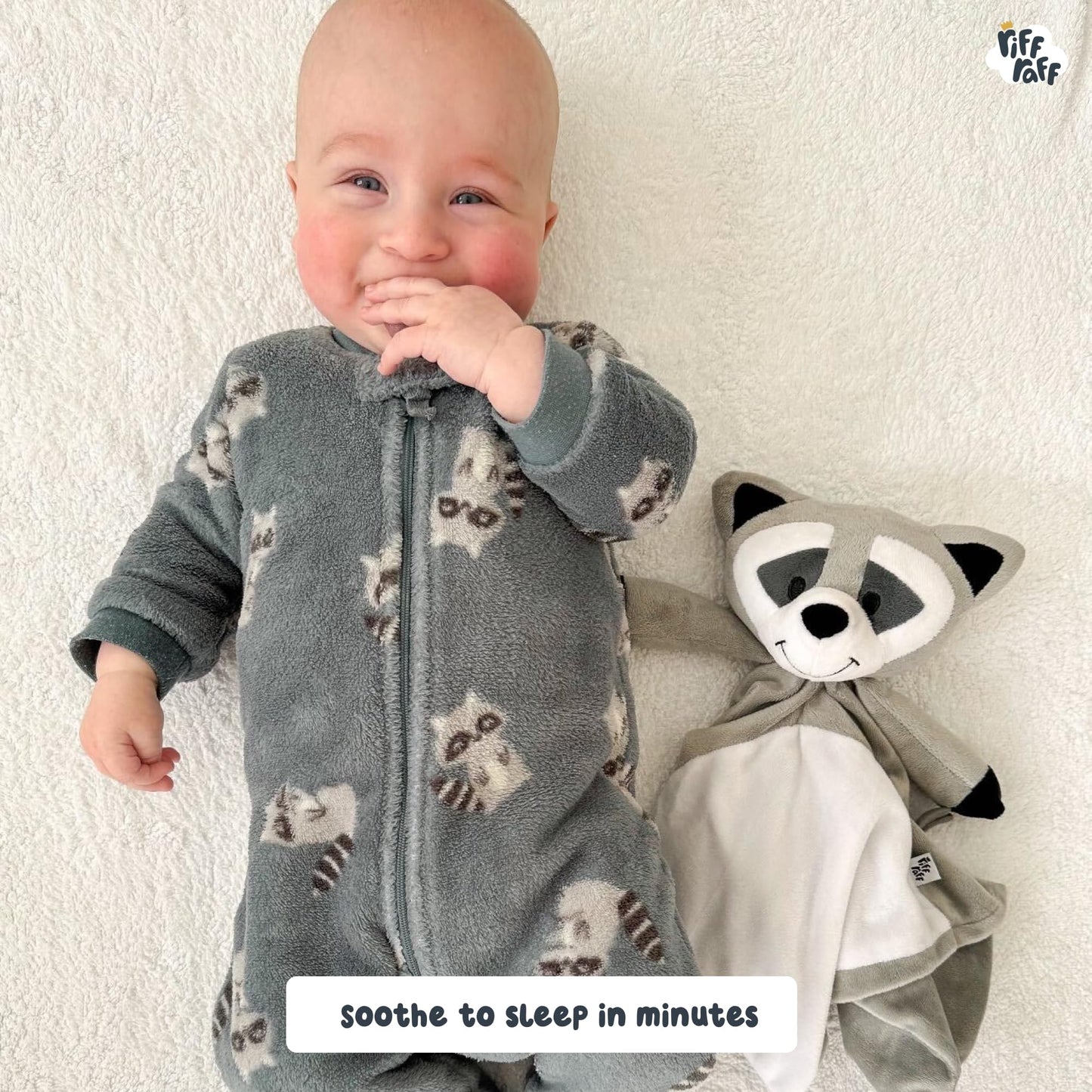 Chupete de seguridad para bebés y niños pequeños, diseño de mapache