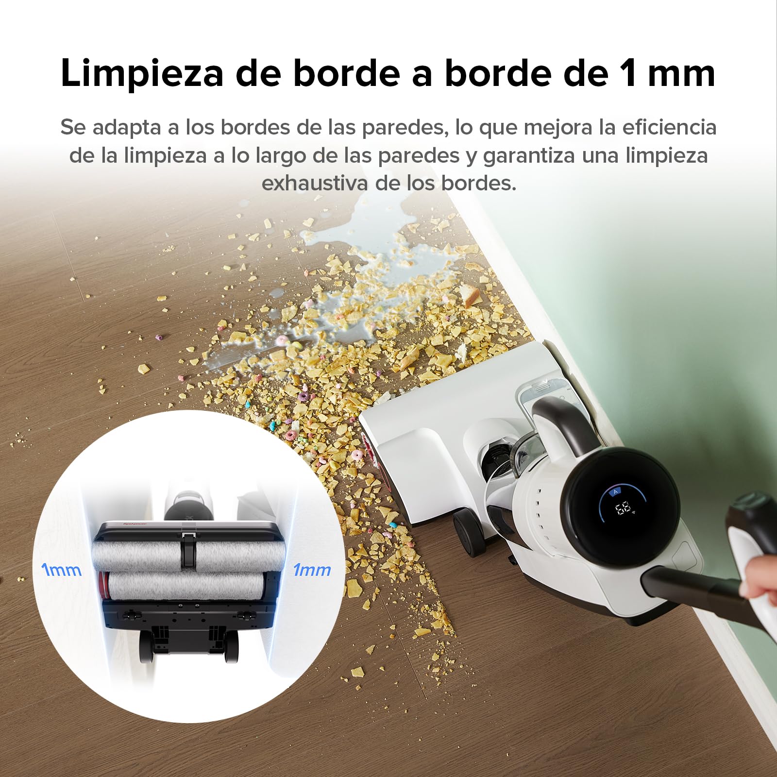 Aspiradora Roborock Dyad Pro Combo Blanco para Múltiples Superficies 5 en 1